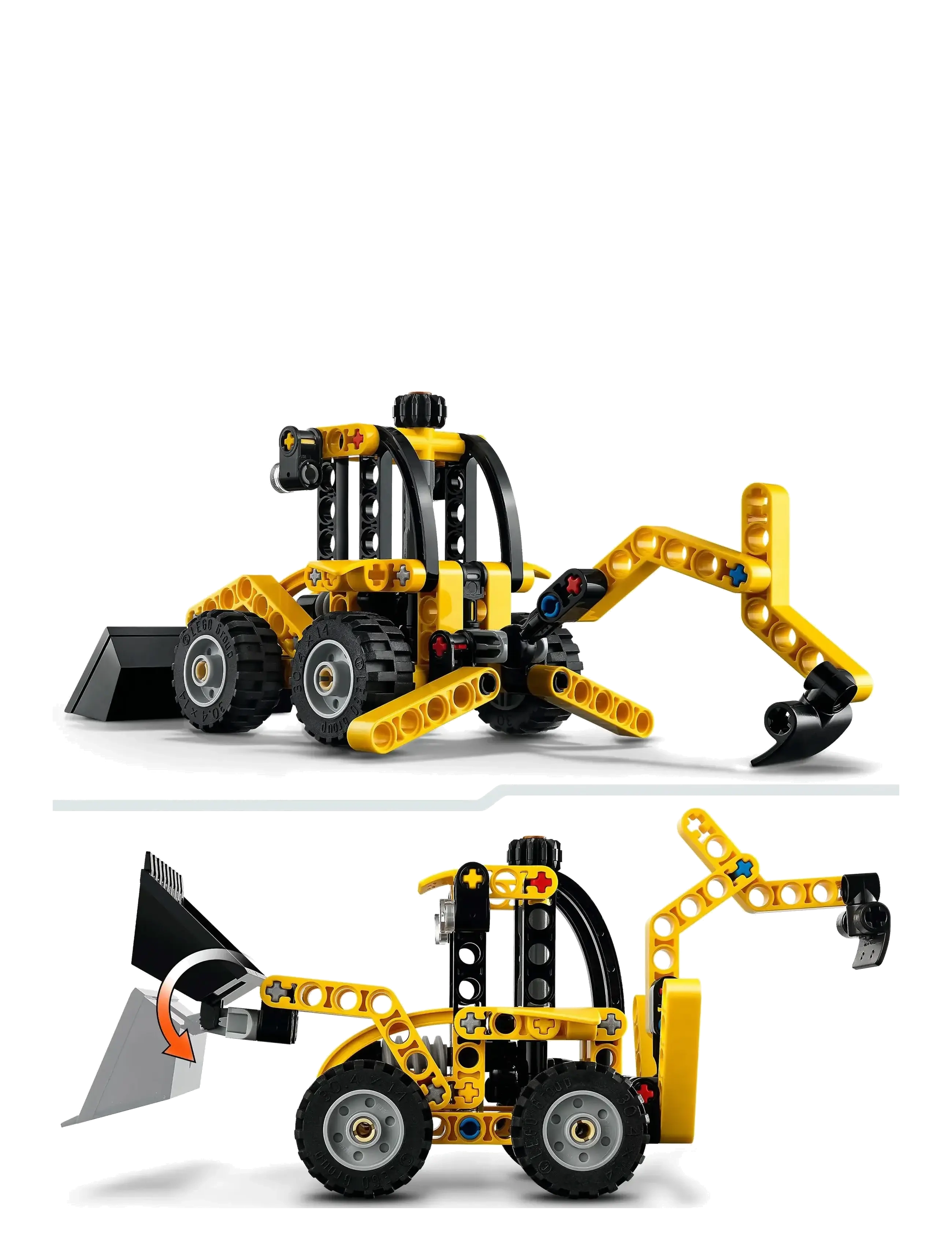 LEGO - Technic Backhoe Loader Construction Toy Vehicle Set 42197 - lego® technic - multi - 3