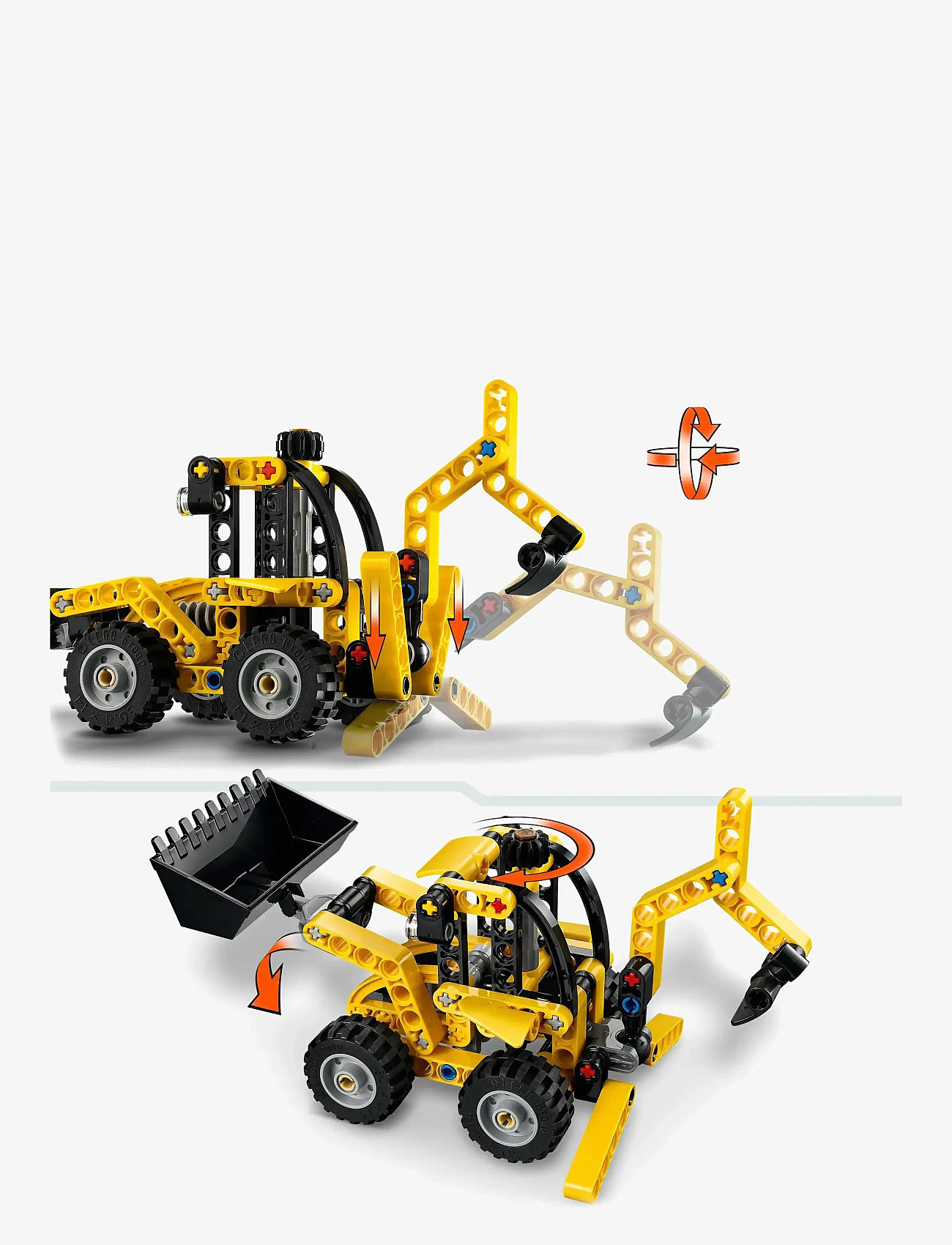 LEGO - Technic Backhoe Loader Construction Toy Vehicle Set 42197 - lego® technic - multi - 4