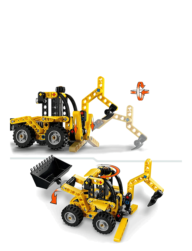 LEGO - Technic Backhoe Loader Construction Toy Vehicle Set 42197 - lego® technic - multi - 4