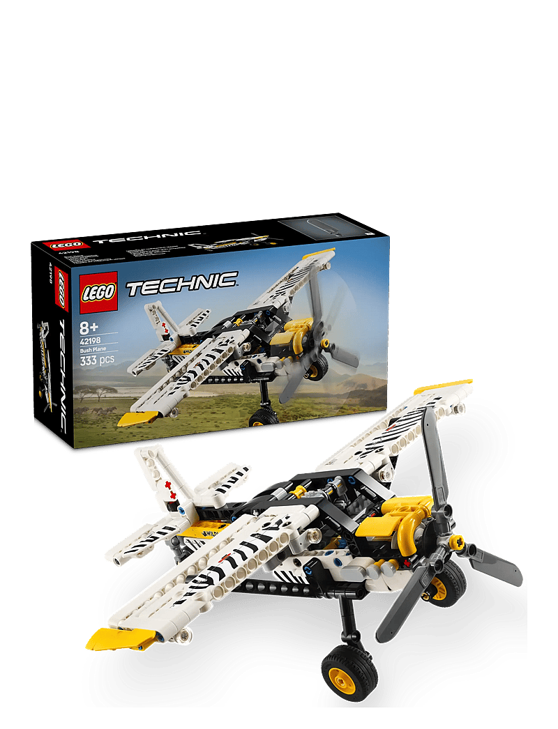 LEGO - Technic Bush Plane Aircraft Toy Vehicle Gift Set for Kids 42198 - lego® technic - multi - 0