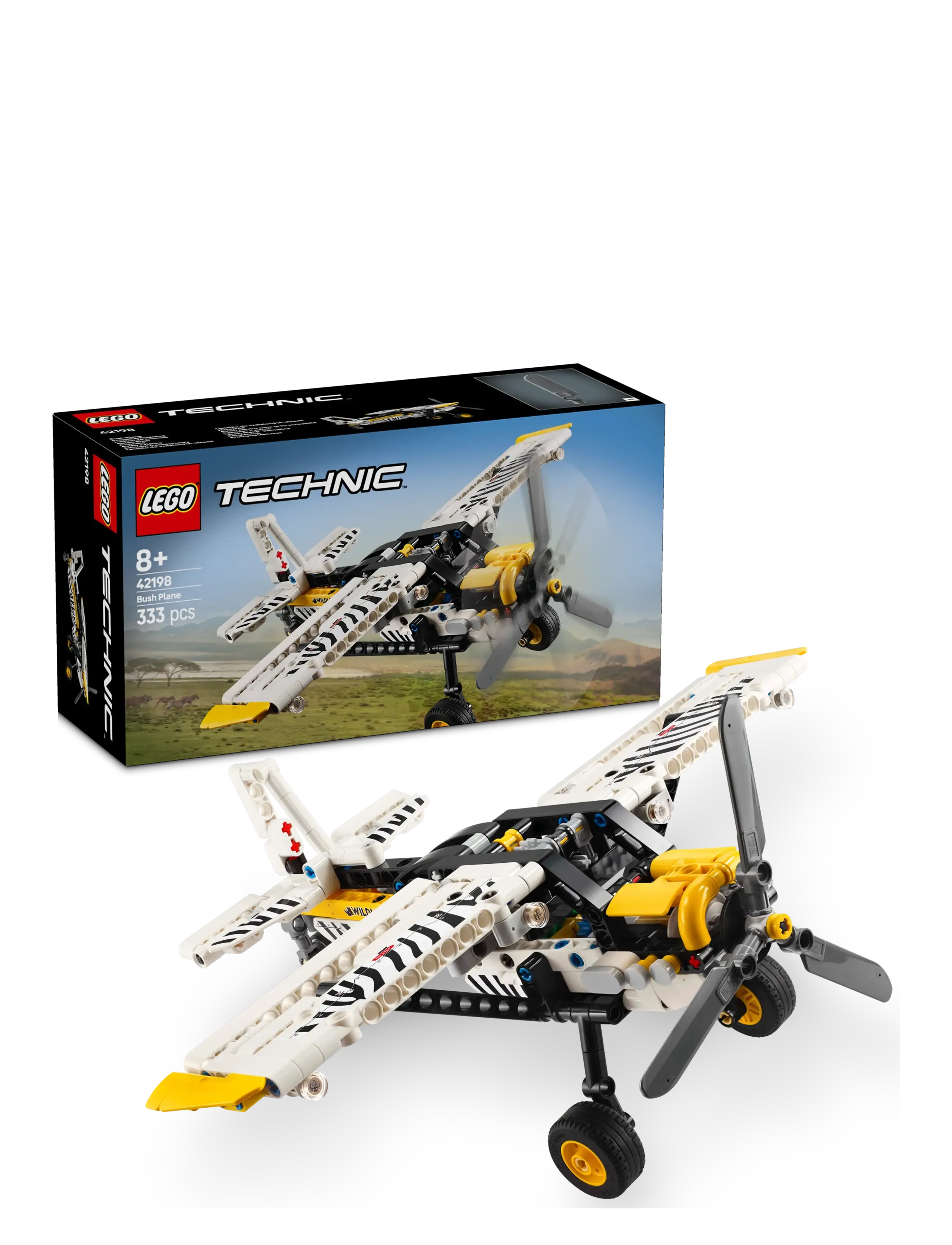 LEGO - Technic Bush Plane Aircraft Toy Vehicle Gift Set for Kids 42198 - lego® technic - multi - 0
