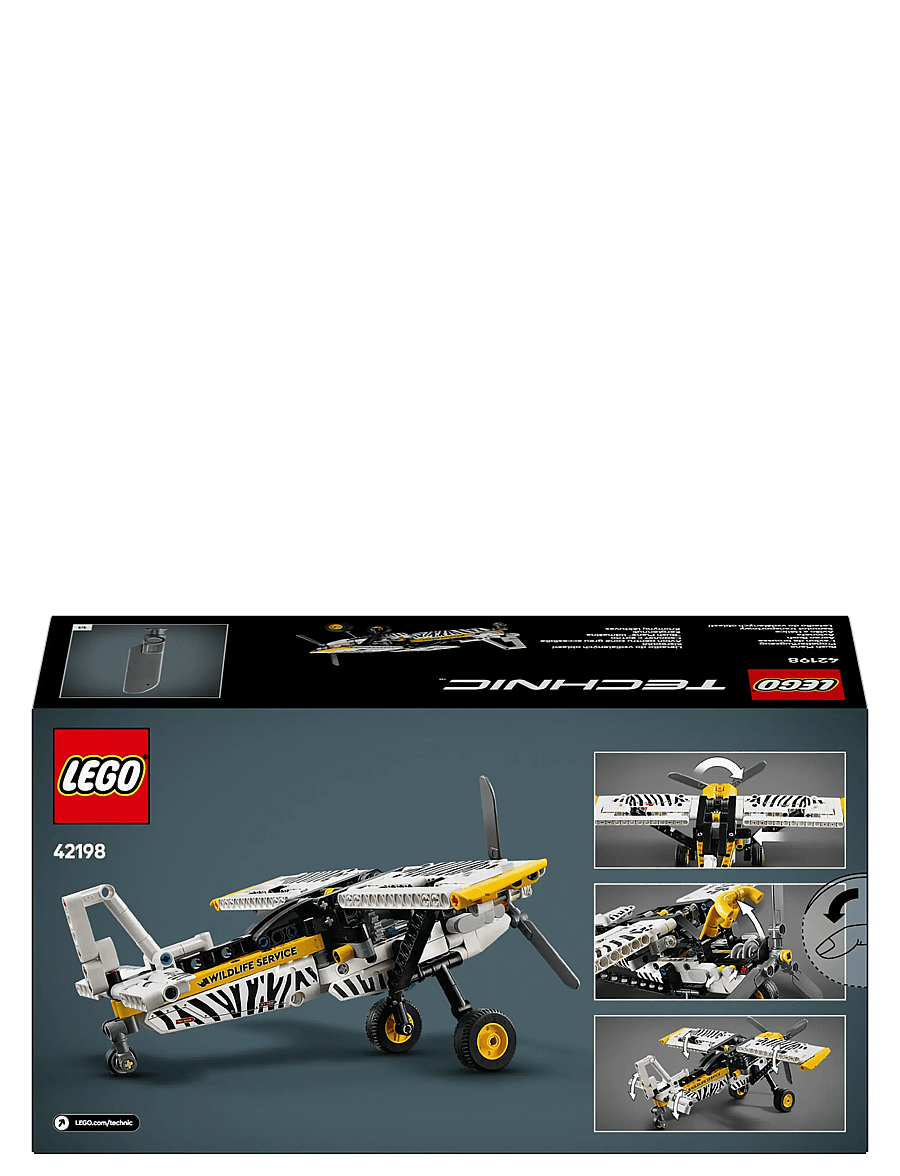 LEGO - Technic Bush Plane Aircraft Toy Vehicle Gift Set for Kids 42198 - lego® technic - multi - 5