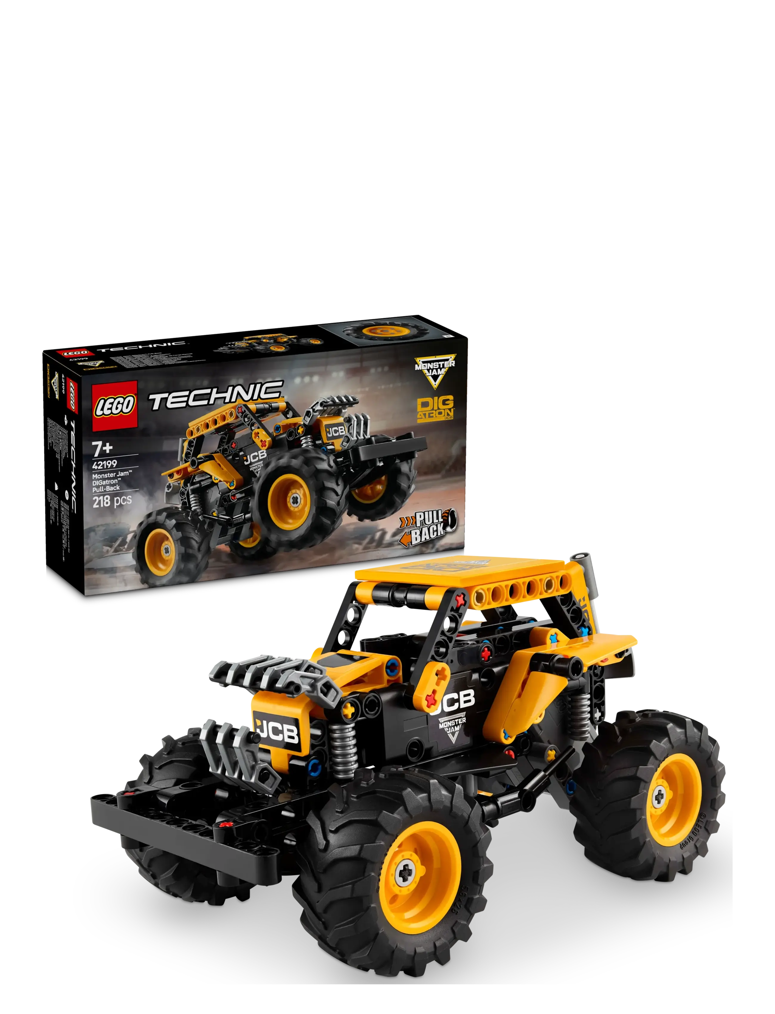 LEGO Monster Jam Digatron Pull-Back 42199, Børn, Lego Technic, Multi/mønstret, Str: ONE SIZE