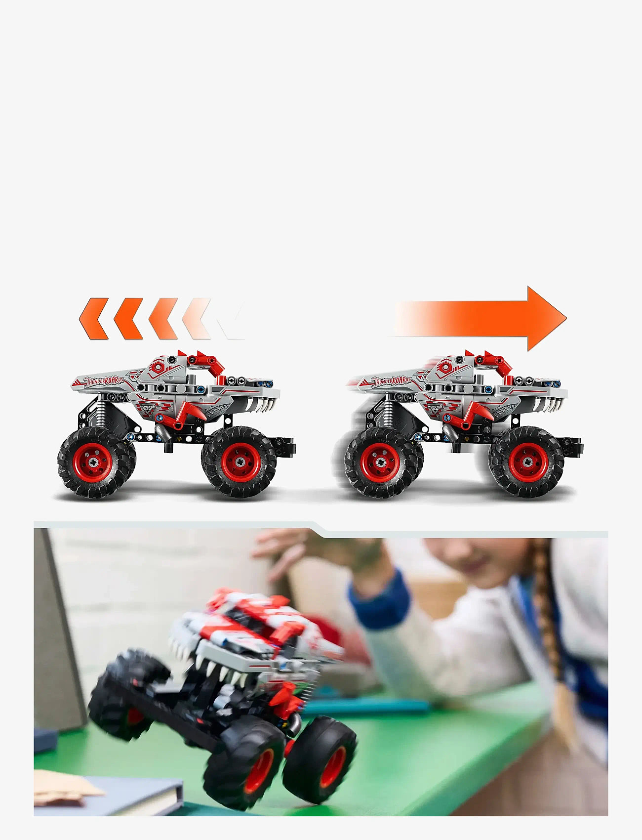 LEGO - Technic Monster Pull-Back Truck Toy 42200 - multi - 4