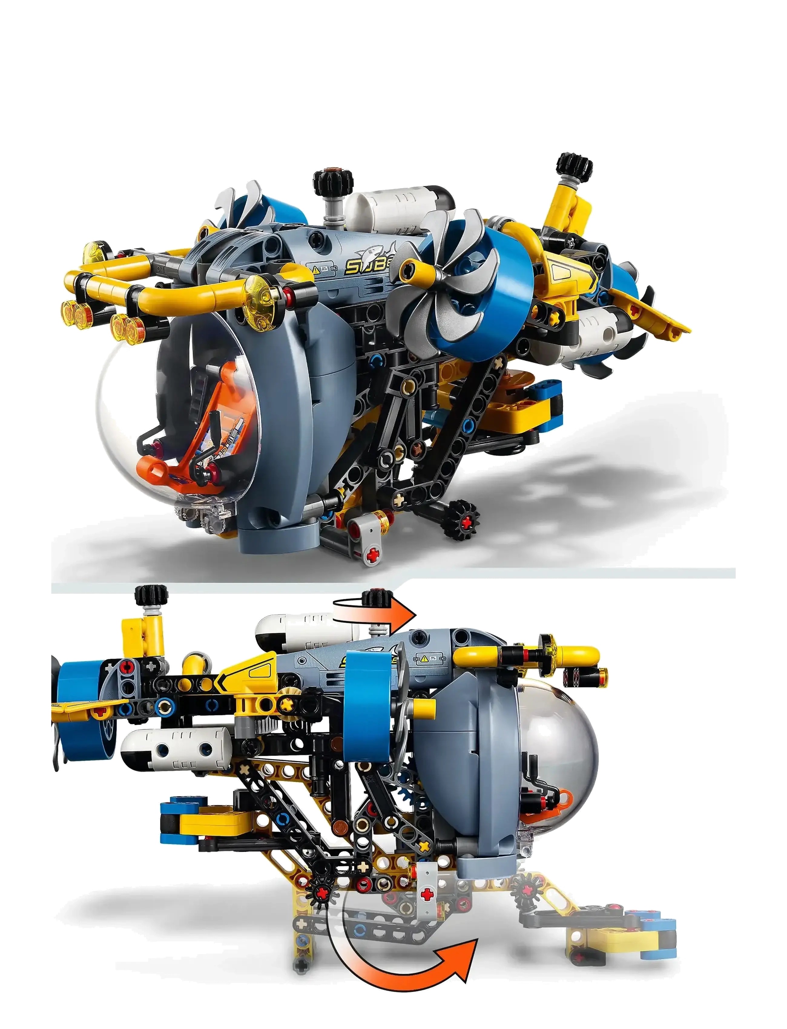 LEGO - Technic Deep-Sea Research Submarine Toy Set 42201 - lego technic - multi - 3