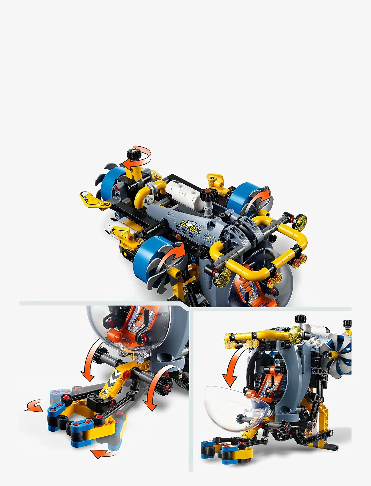 LEGO - Dybhavsforsknings-ubåd 42201 - lego technic - multi - 4