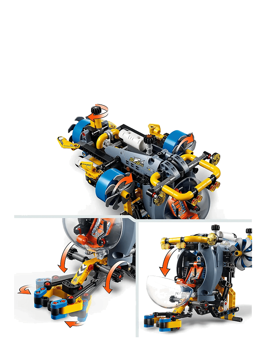 LEGO - Technic Deep-Sea Research Submarine Toy Set 42201 - lego technic - multi - 4