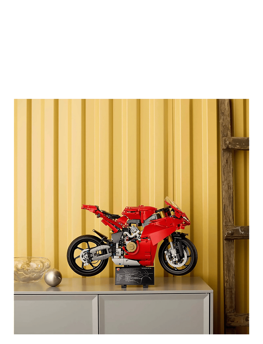 LEGO - Technic Ducati Panigale V4 S Motorcycle Model Building Set 42202 - lego adults welcome - multi - 5
