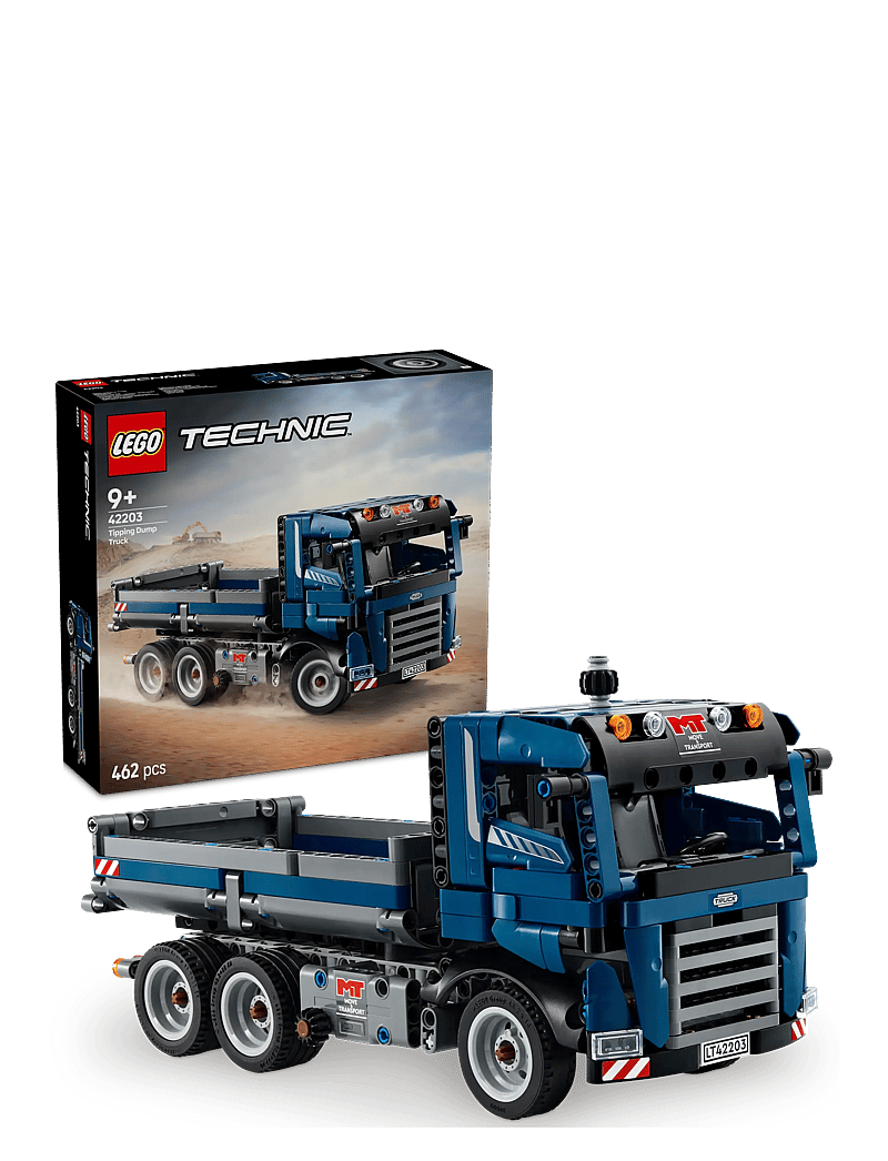 LEGO - Technic Tipping Dump Truck Toy, Blue Construction Vehicle Set 42203 - lego technic - multi - 0