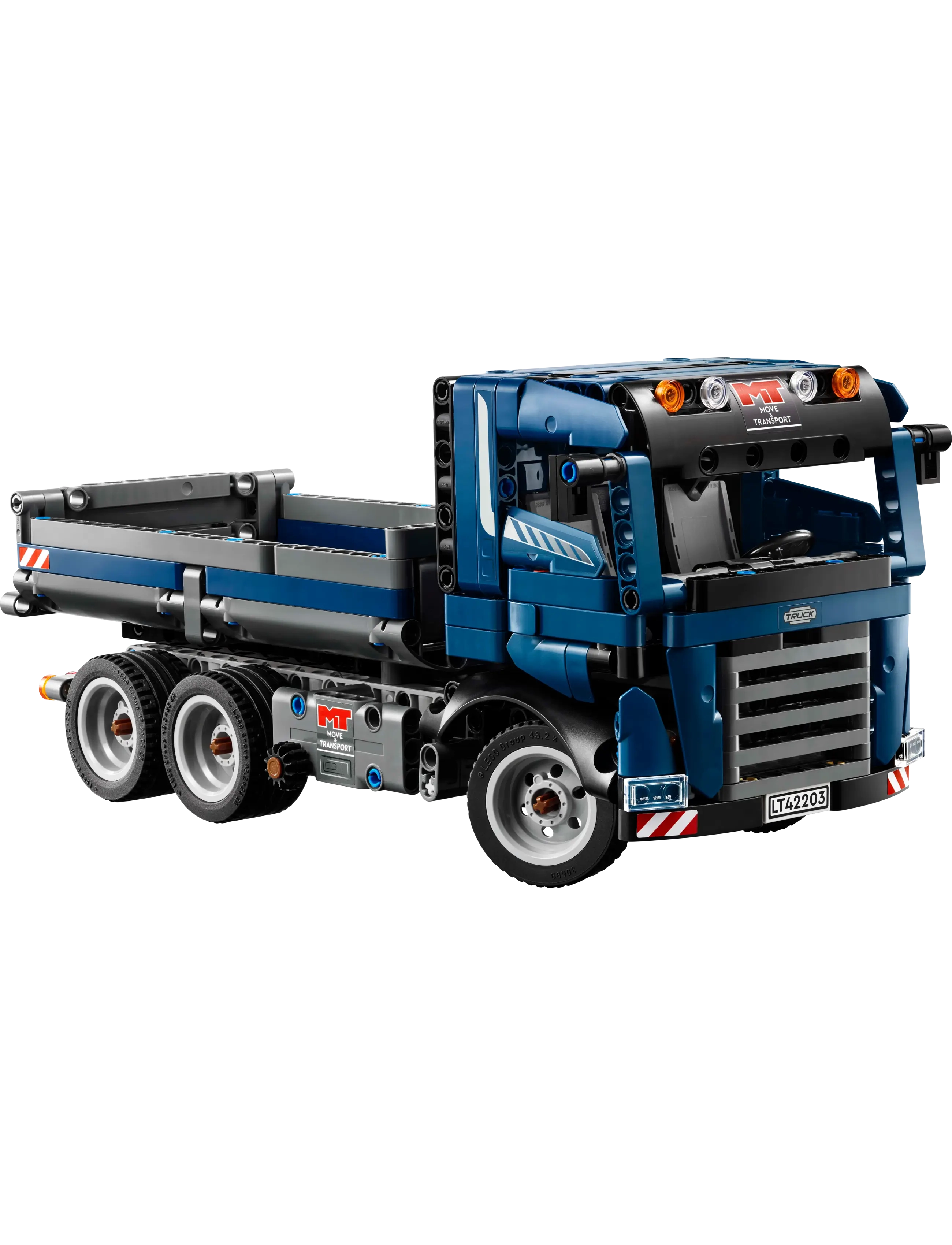 LEGO - Technic Tipping Dump Truck Toy, Blue Construction Vehicle Set 42203 - lego® technic - multi - 2