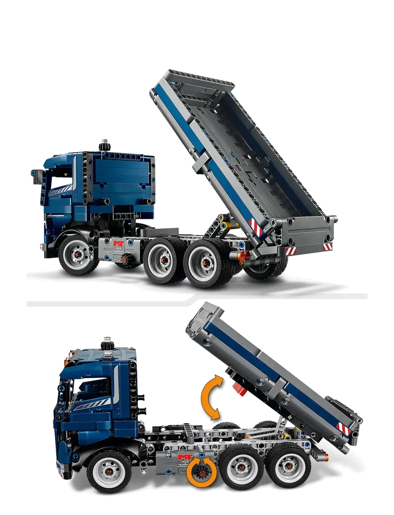 LEGO - Technic Tipping Dump Truck Toy, Blue Construction Vehicle Set 42203 - lego® technic - multi - 3