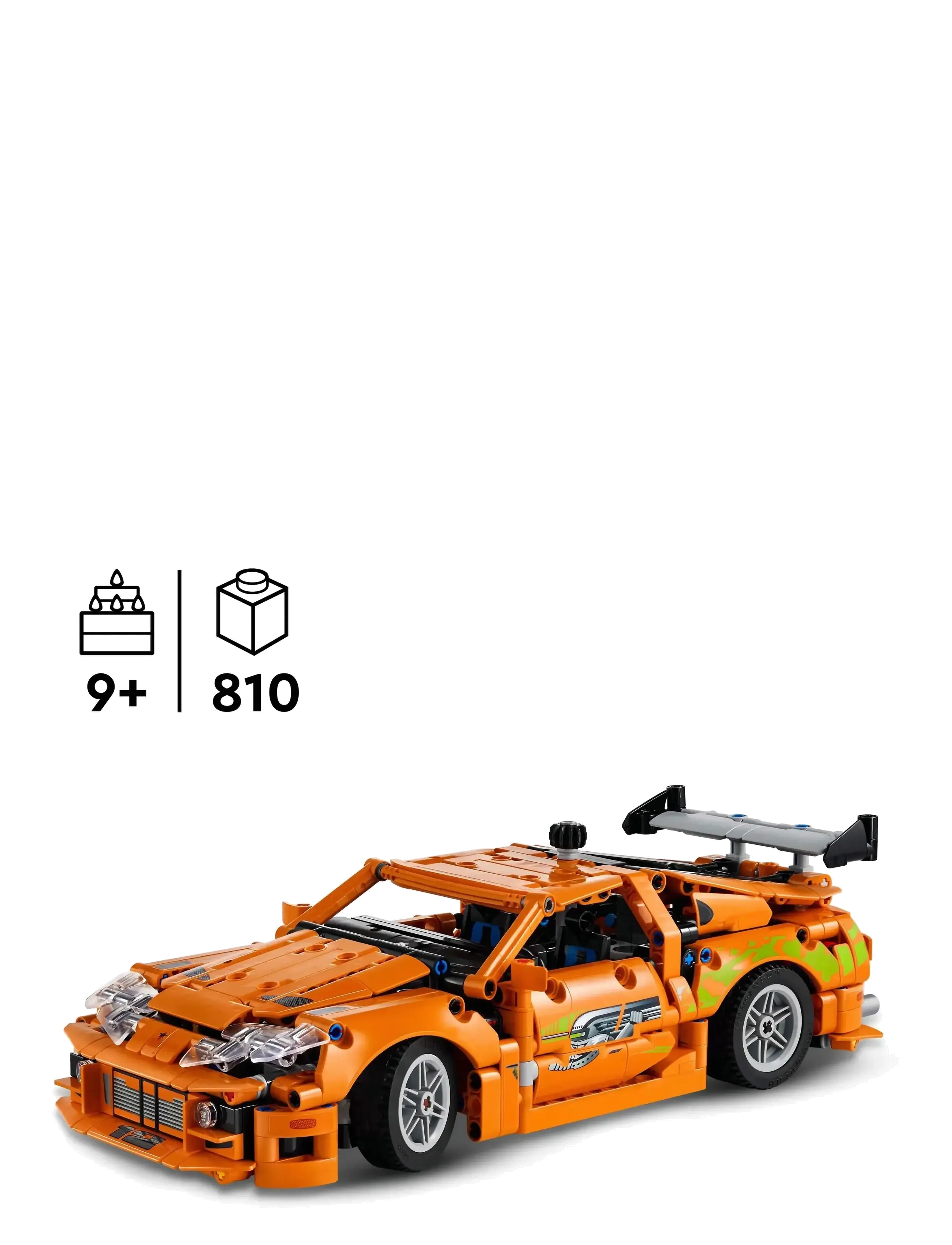 LEGO - Technic Fast and Furious Toyota Supra MK4 Toy Car Model Kit 42204 - lego formula 1 - multi - 1