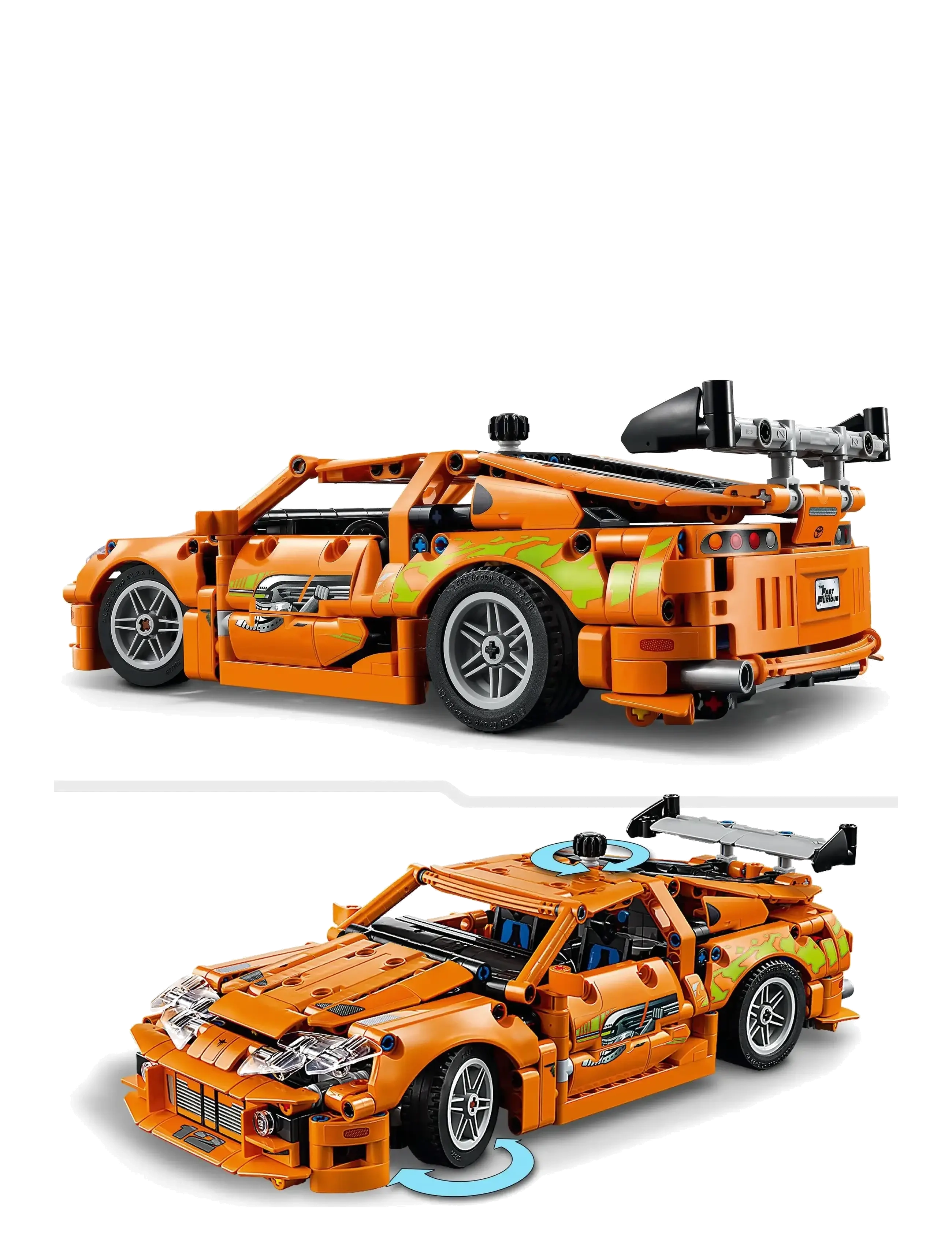 LEGO - Technic Fast and Furious Toyota Supra MK4 Toy Car Model Kit 42204 - lego formula 1 - multi - 3