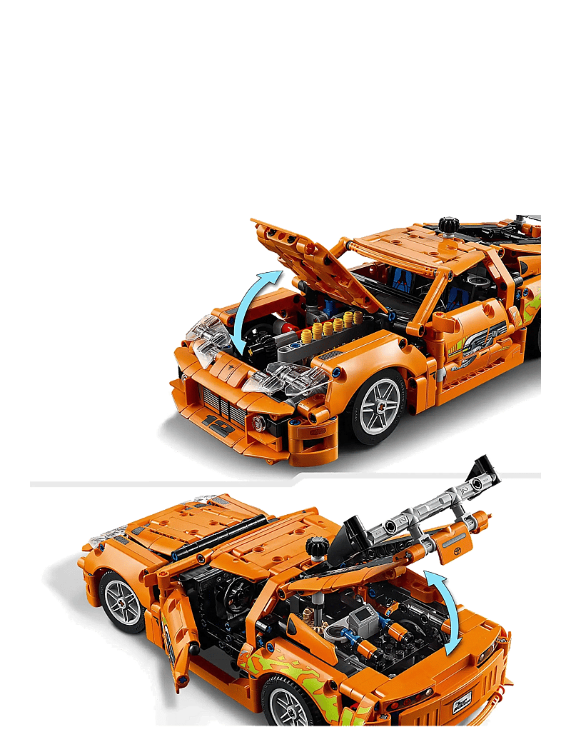 LEGO - Technic Fast and Furious Toyota Supra MK4 Toy Car Model Kit 42204 - lego formula 1 - multi - 4