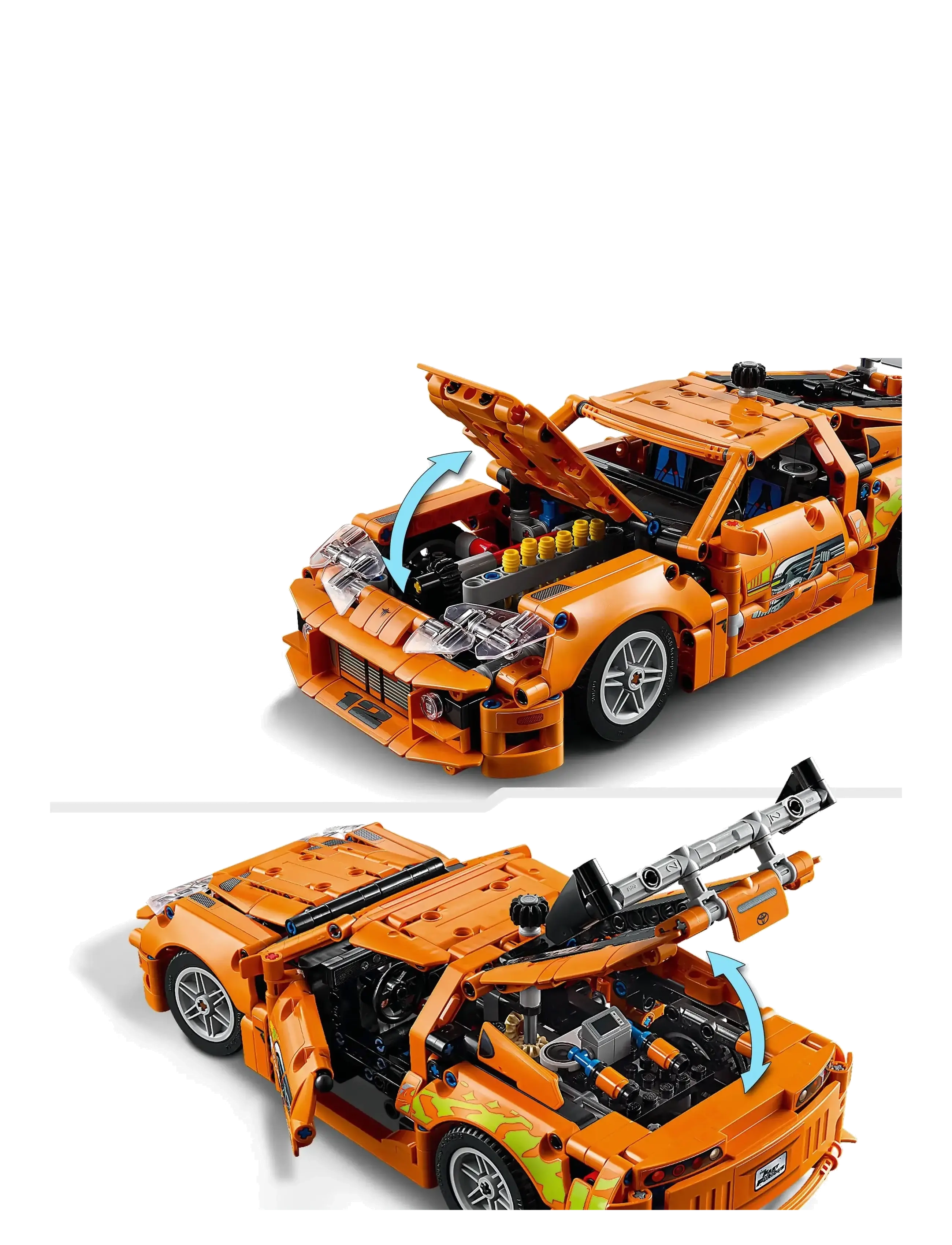 LEGO - Technic Fast and Furious Toyota Supra MK4 Toy Car Model Kit 42204 - lego formula 1 - multi - 4