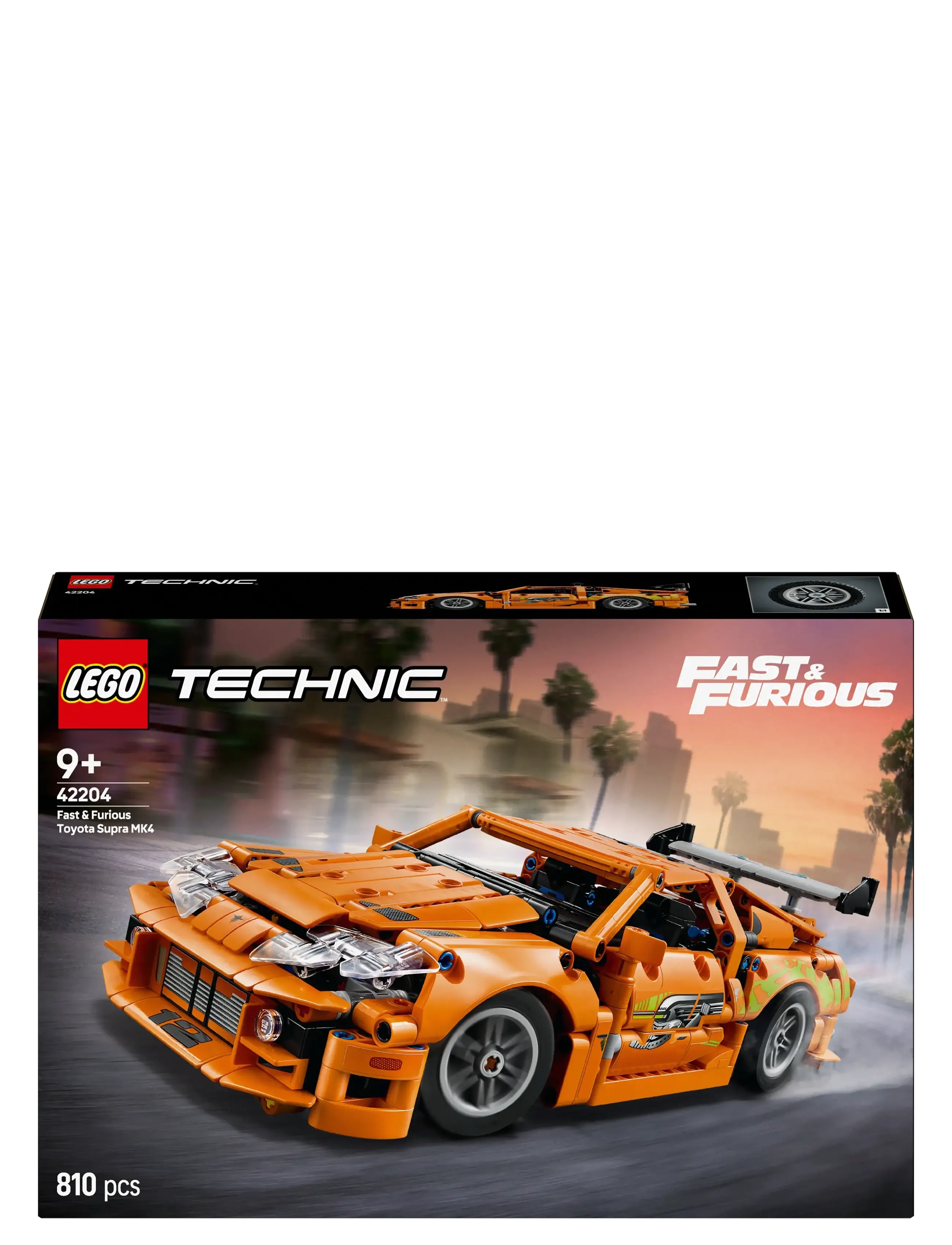 LEGO - Technic Fast and Furious Toyota Supra MK4 Toy Car Model Kit 42204 - lego formula 1 - multi - 5