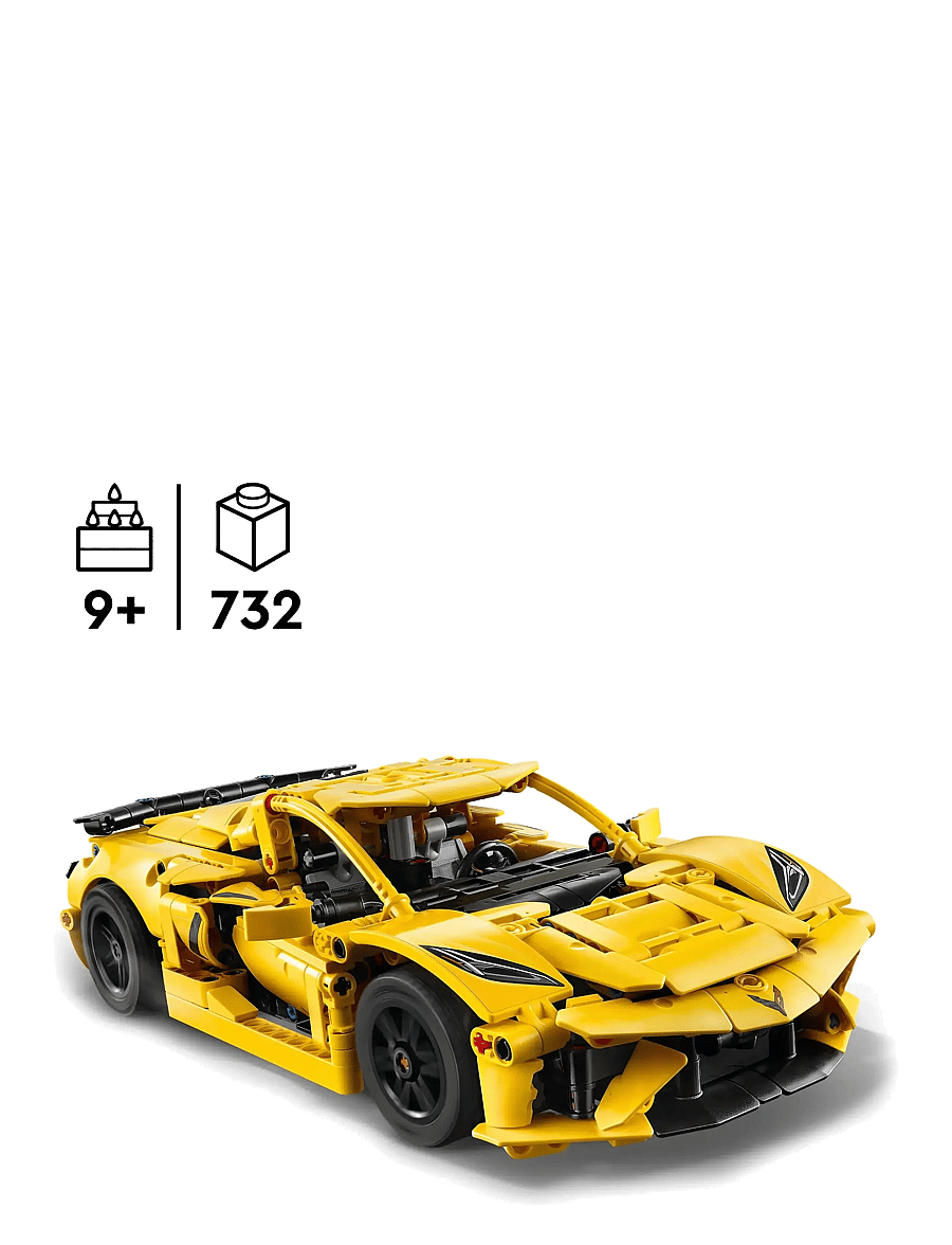 LEGO - Technic Chevrolet Corvette Stingray Car Model Kit Vehicle Toy 42205 - lego formula 1 - multi - 1