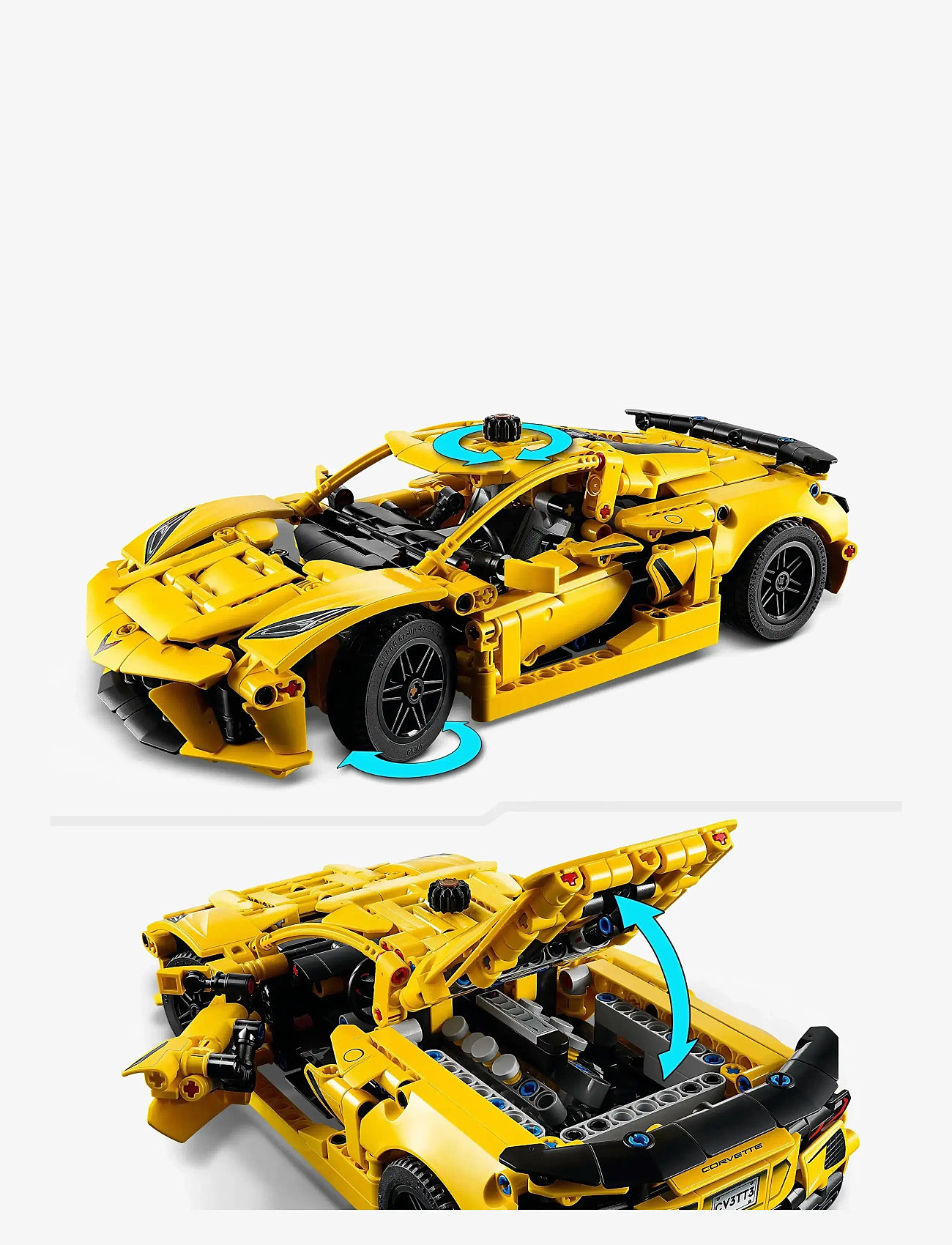 LEGO - Technic Chevrolet Corvette Stingray Car Model Kit Vehicle Toy 42205 - multi - 3