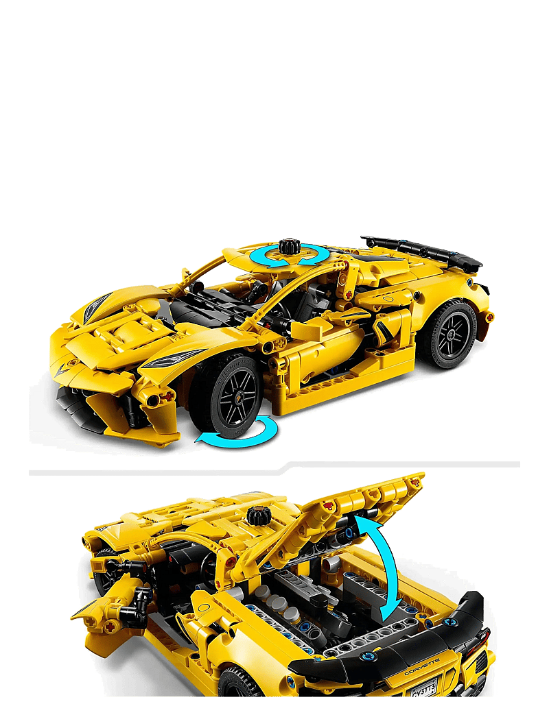 LEGO - Technic Chevrolet Corvette Stingray Car Model Kit Vehicle Toy 42205 - lego® technic - multi - 3