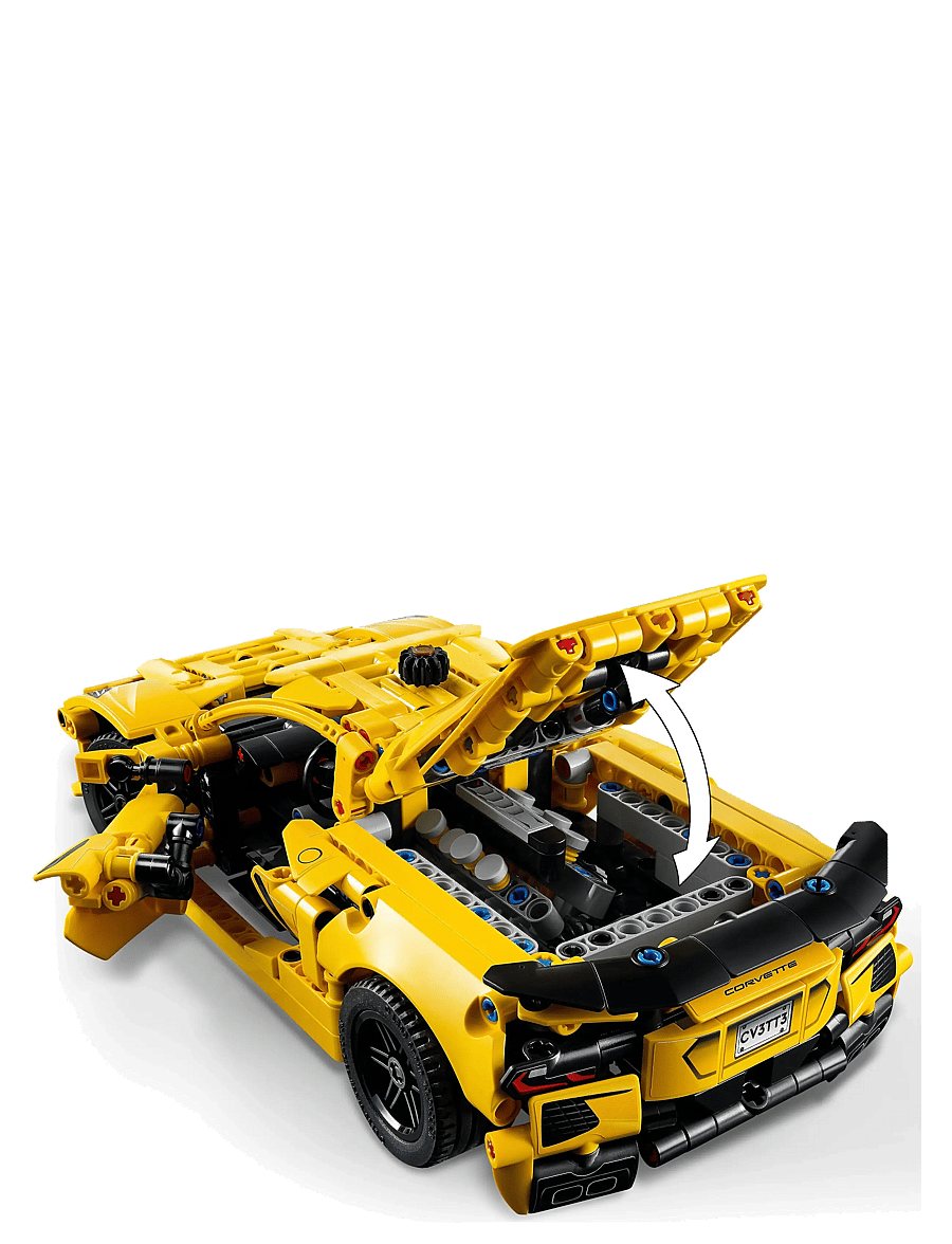 LEGO - Technic Chevrolet Corvette Stingray Car Model Kit Vehicle Toy 42205 - lego formula 1 - multi - 4