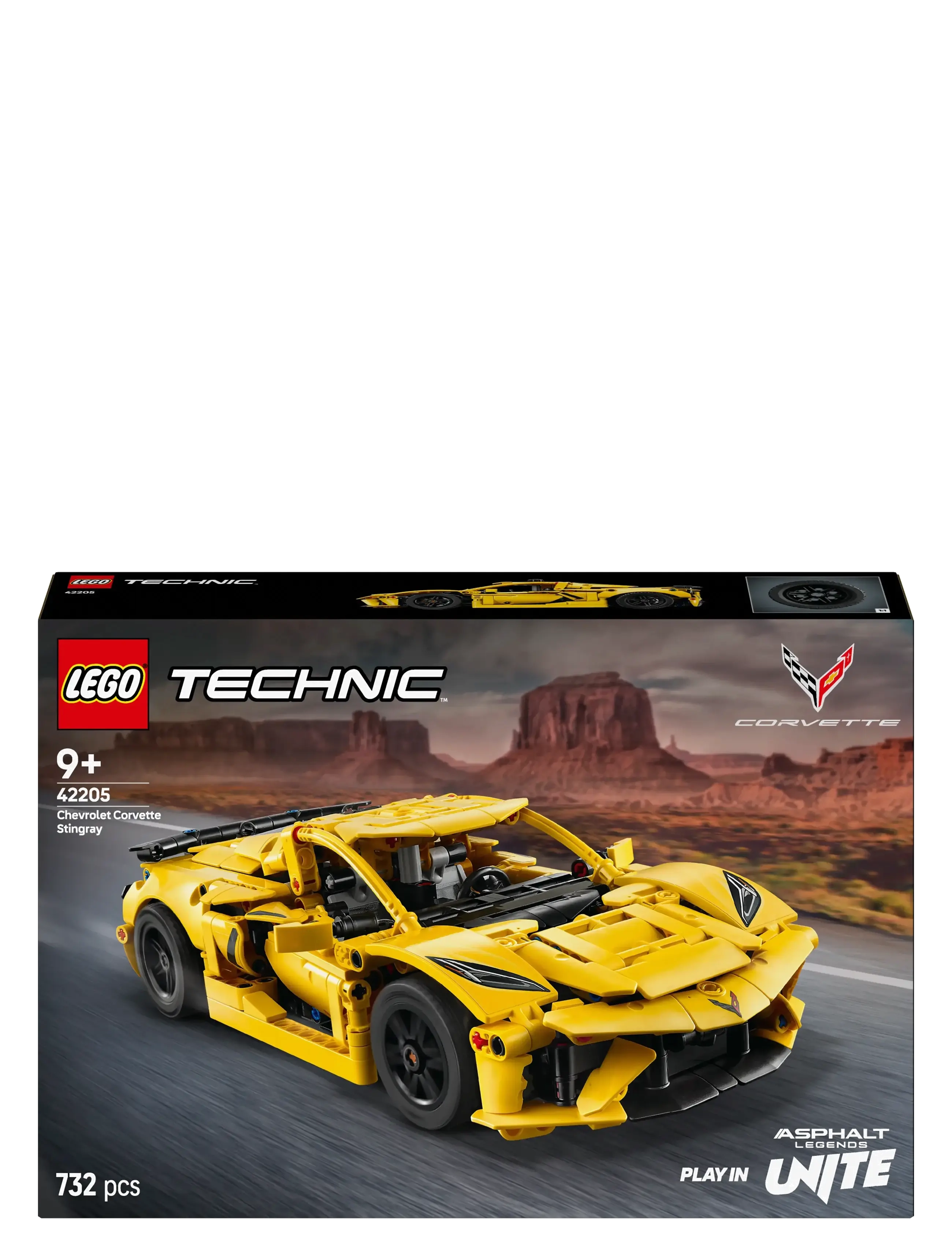 LEGO - Technic Chevrolet Corvette Stingray Car Model Kit Vehicle Toy 42205 - lego formula 1 - multi - 5