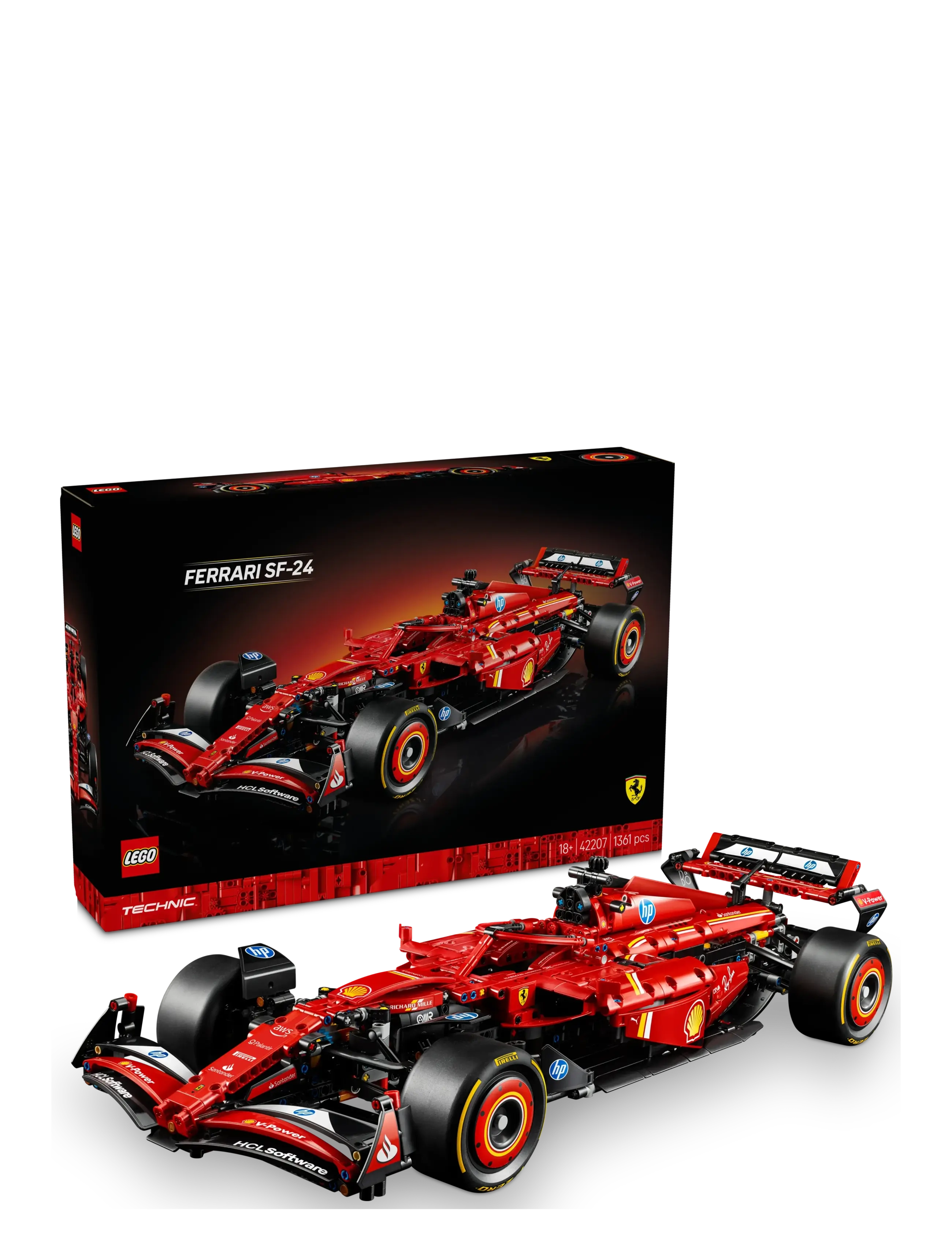 LEGO Ferrari Sf-24 F1-Bil Patterned - One Size - Kinder