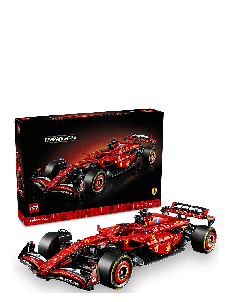 LEGO - Technic Ferrari SF-24 F1 Car Model Kit for Adults 42207 - lego® technic - multi - 0