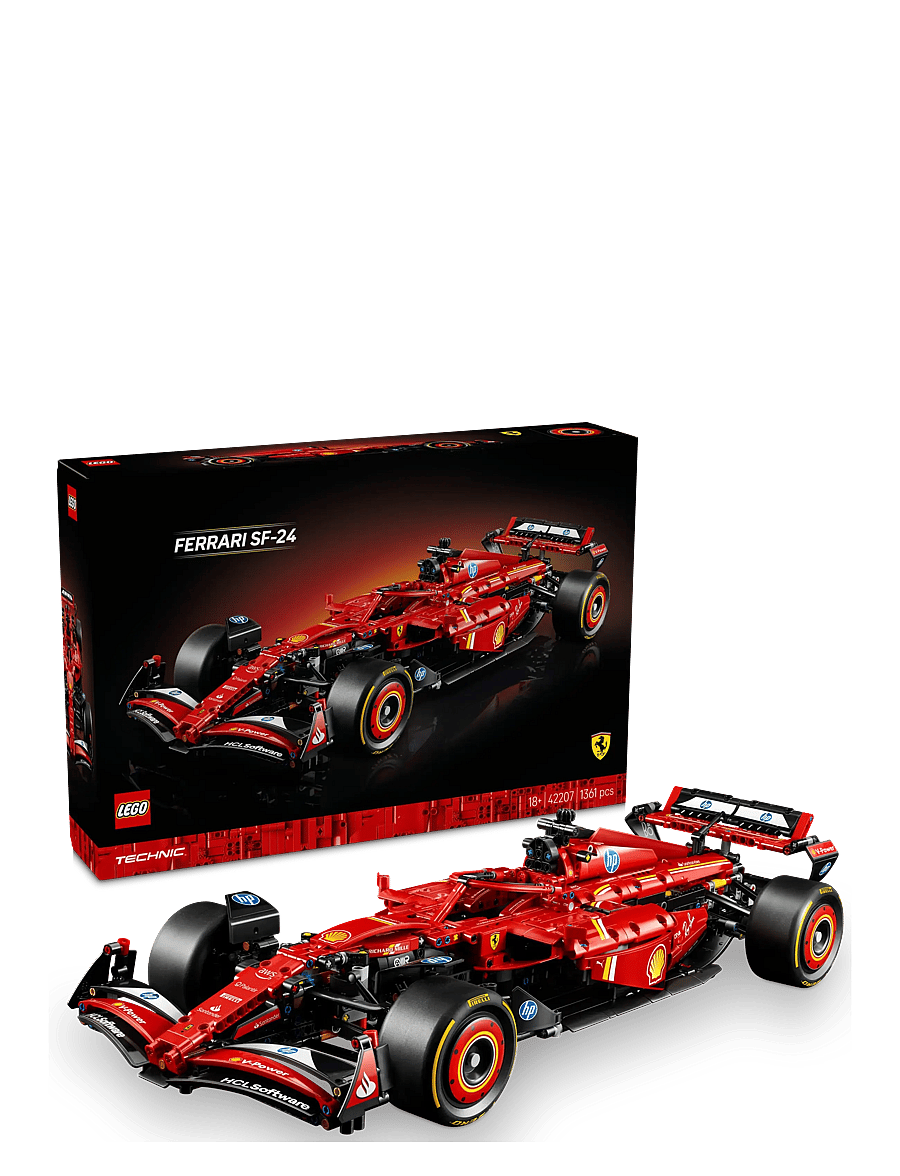 LEGO - Technic Ferrari SF-24 F1 Car Model Kit for Adults 42207 - lego® technic - multi - 0