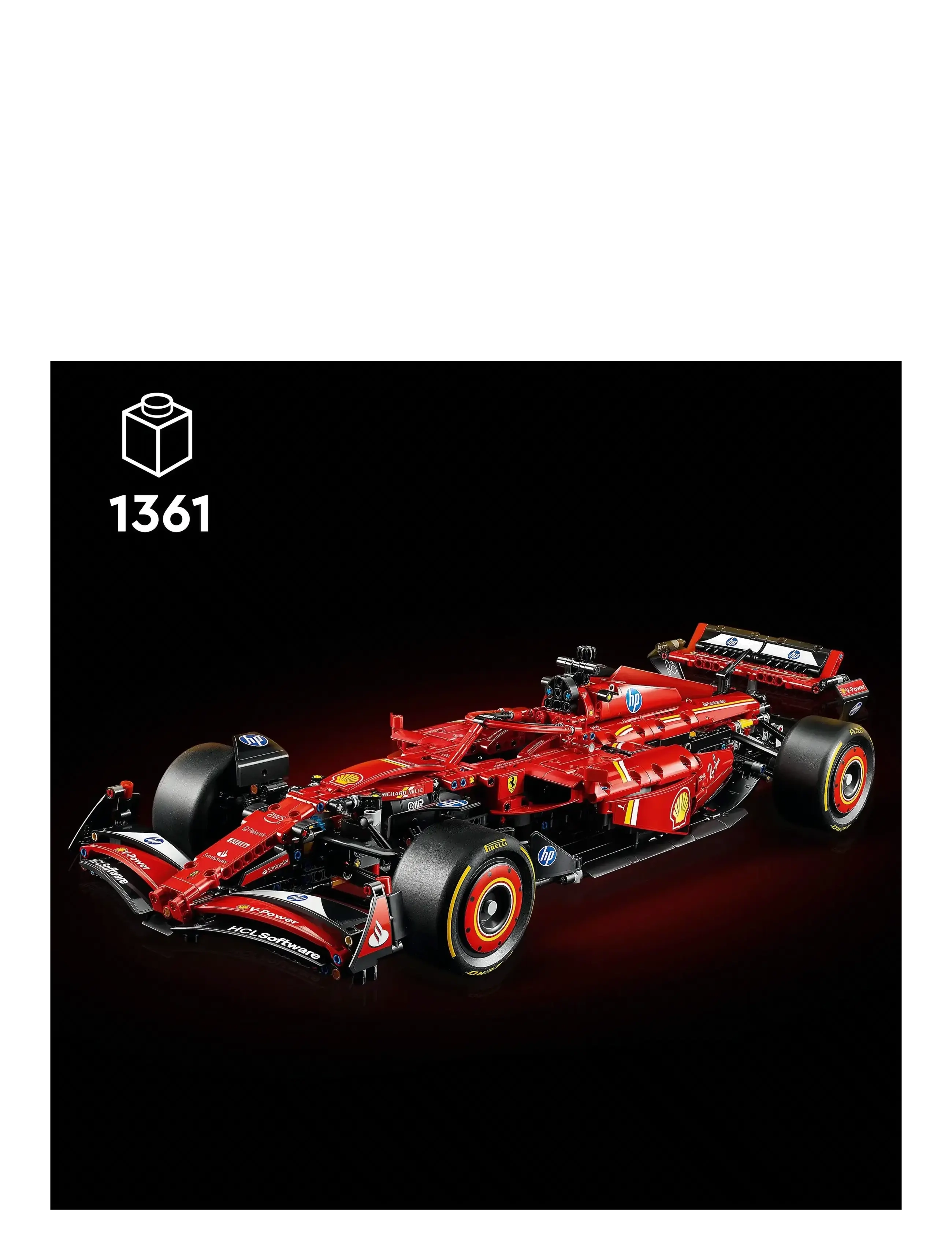 LEGO - Technic Ferrari SF-24 F1 Car Model Kit for Adults 42207 - lego® technic - multi - 1