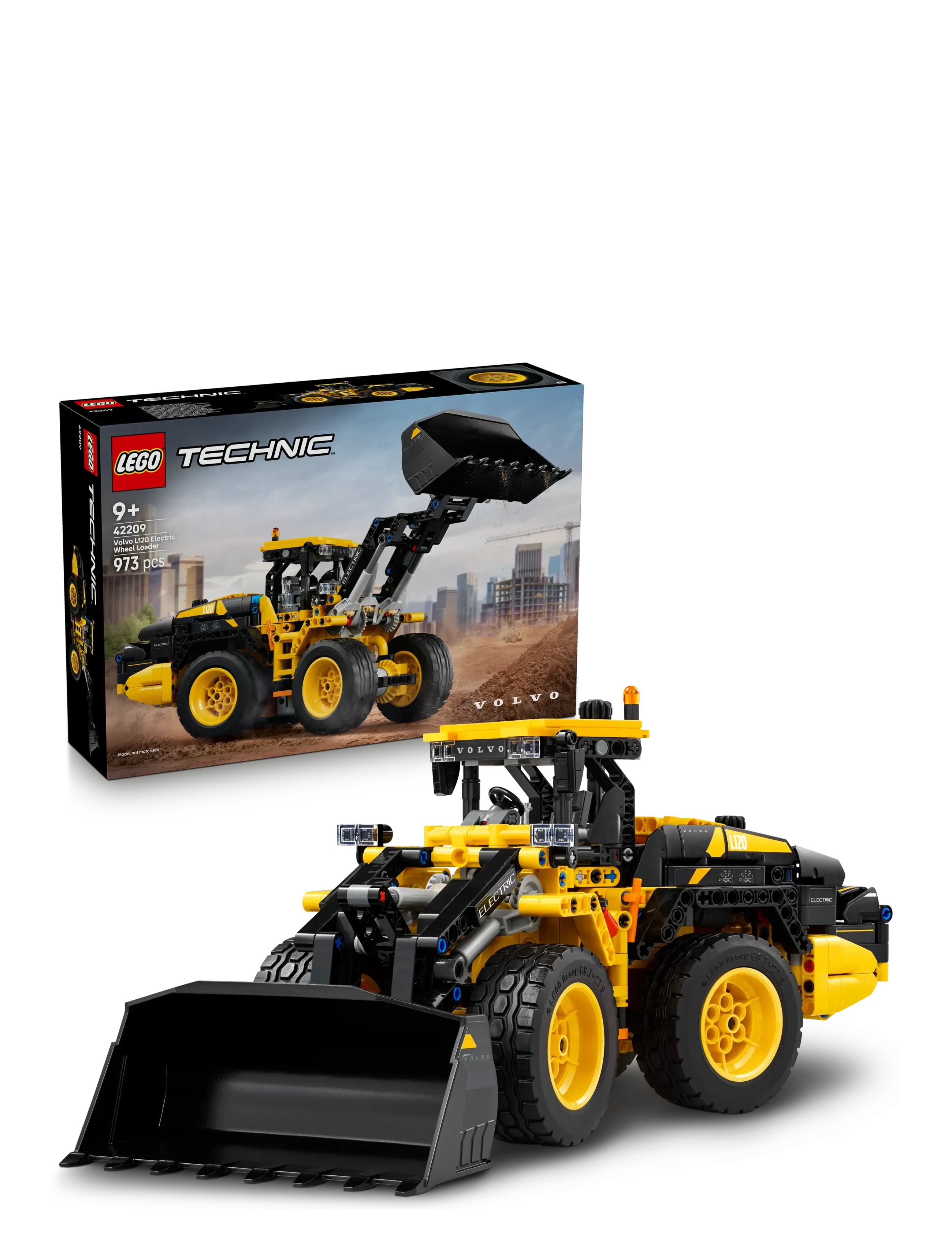 LEGO Volvo L120 Elektrisk Gummiged 42209 Patterned - One Size - Kinder