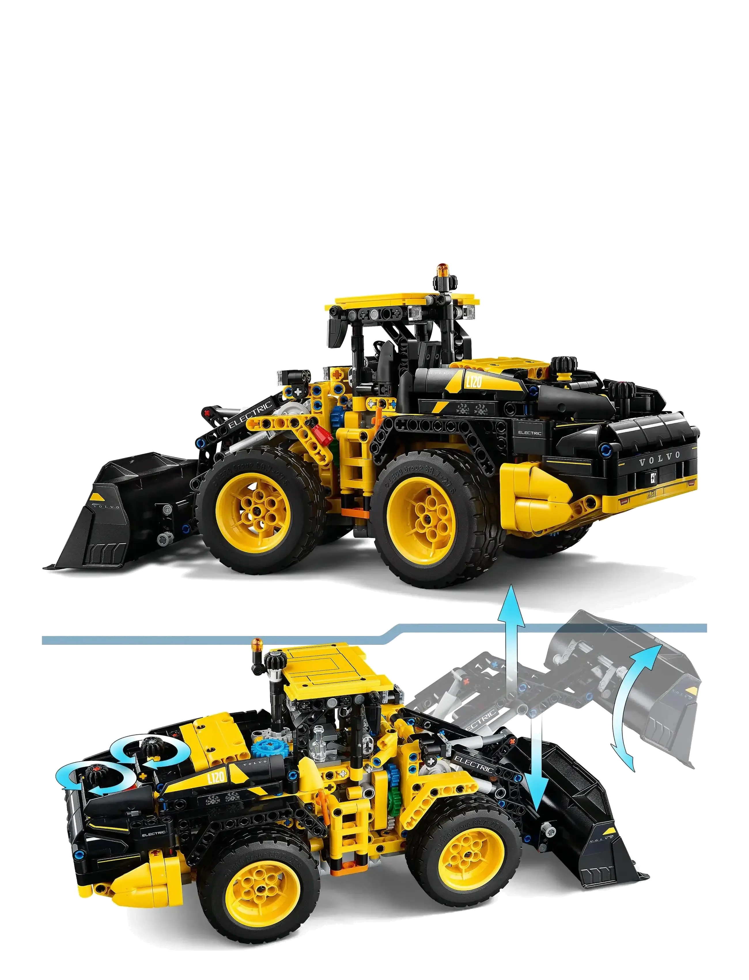 LEGO - Technic Volvo L120 Electric Wheel Loader Construction Toy 42209 - lego technic - multi - 2