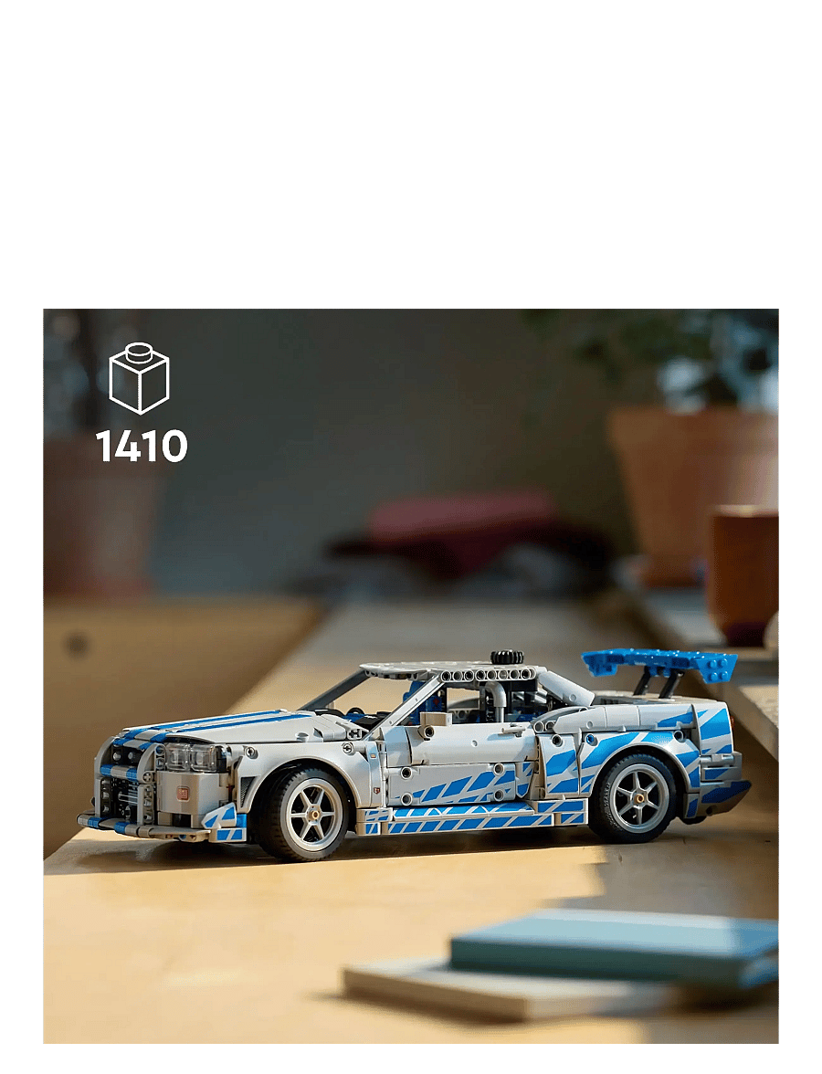 LEGO - Technic 2 Fast 2 Furious Nissan Skyline GT-R (R34) Car Model Kit 42210 - lego adults welcome - multi - 1