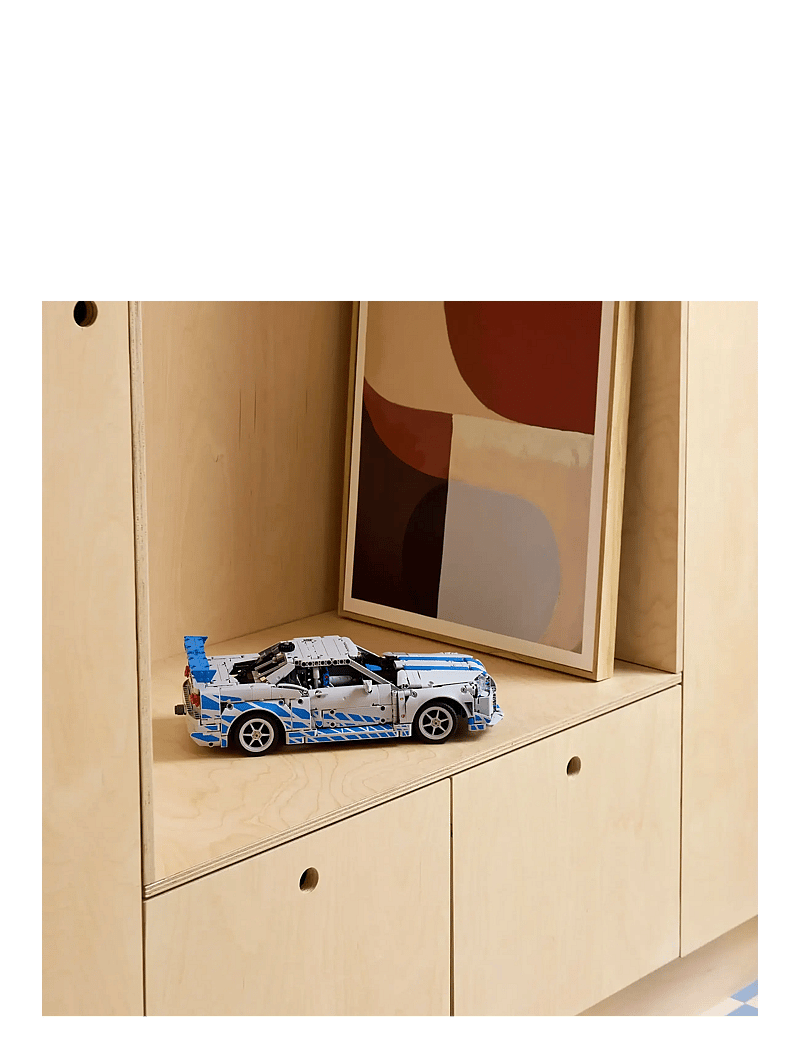 LEGO - Technic 2 Fast 2 Furious Nissan Skyline GT-R (R34) Car Model Kit 42210 - lego adults welcome - multi - 3