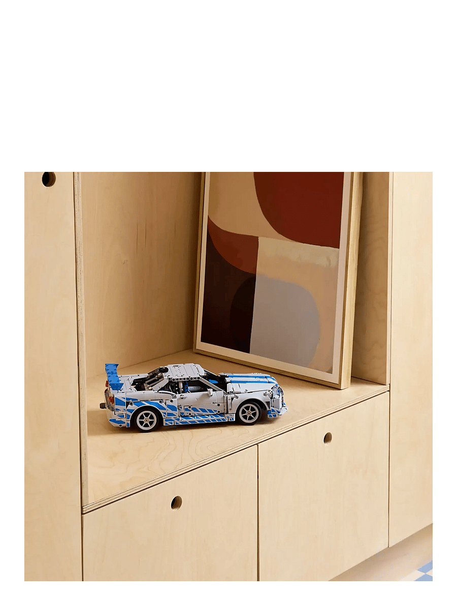 LEGO - Technic 2 Fast 2 Furious Nissan Skyline GT-R (R34) Car Model Kit 42210 - lego adults welcome - multi - 3