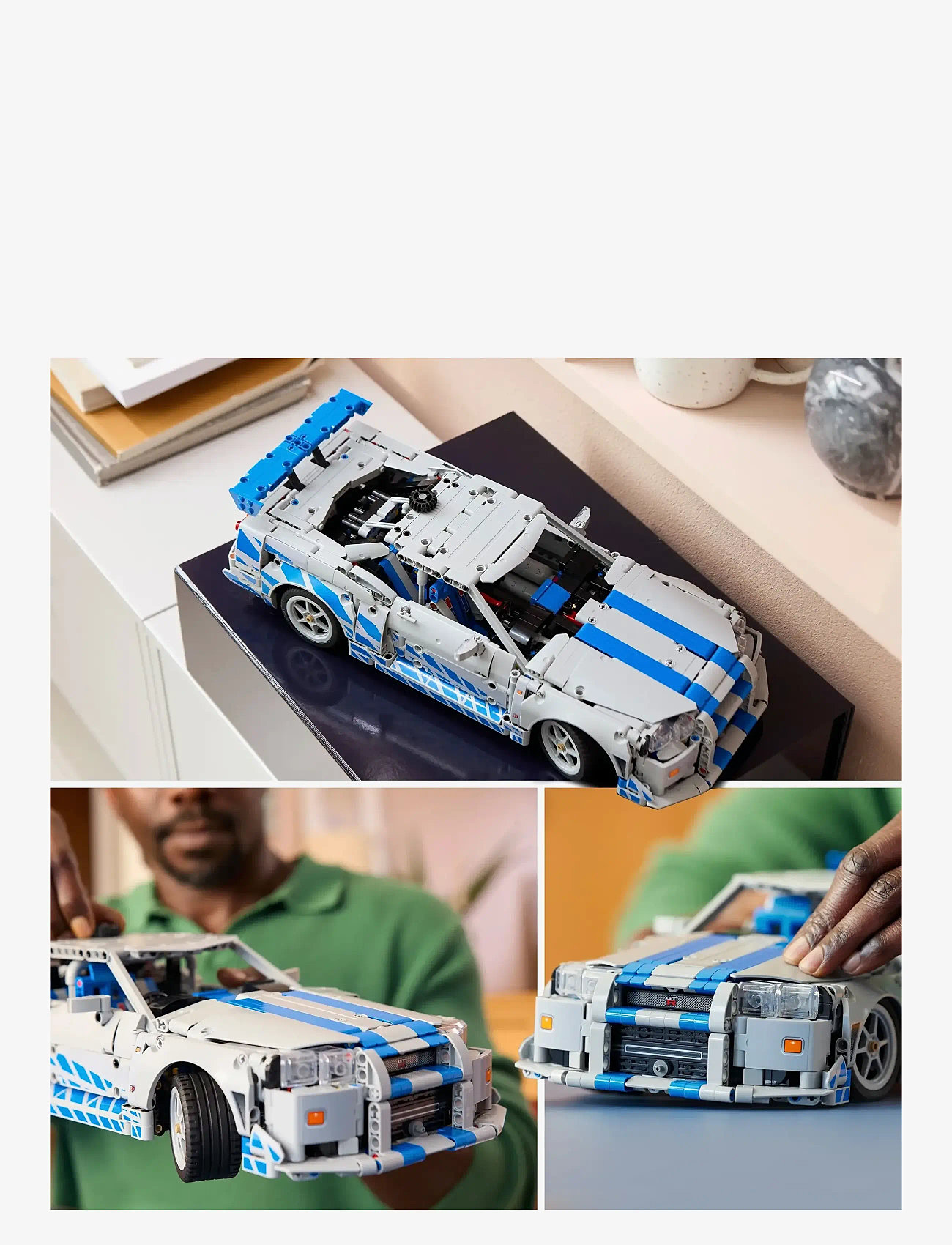 LEGO - Technic 2 Fast 2 Furious Nissan Skyline GT-R (R34) Car Model Kit 42210 - lego adults welcome - multi - 4