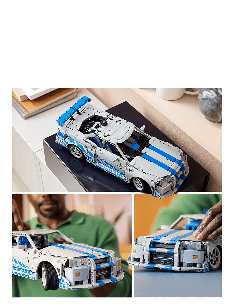 LEGO - Technic 2 Fast 2 Furious Nissan Skyline GT-R (R34) Car Model Kit 42210 - lego adults welcome - multi - 4