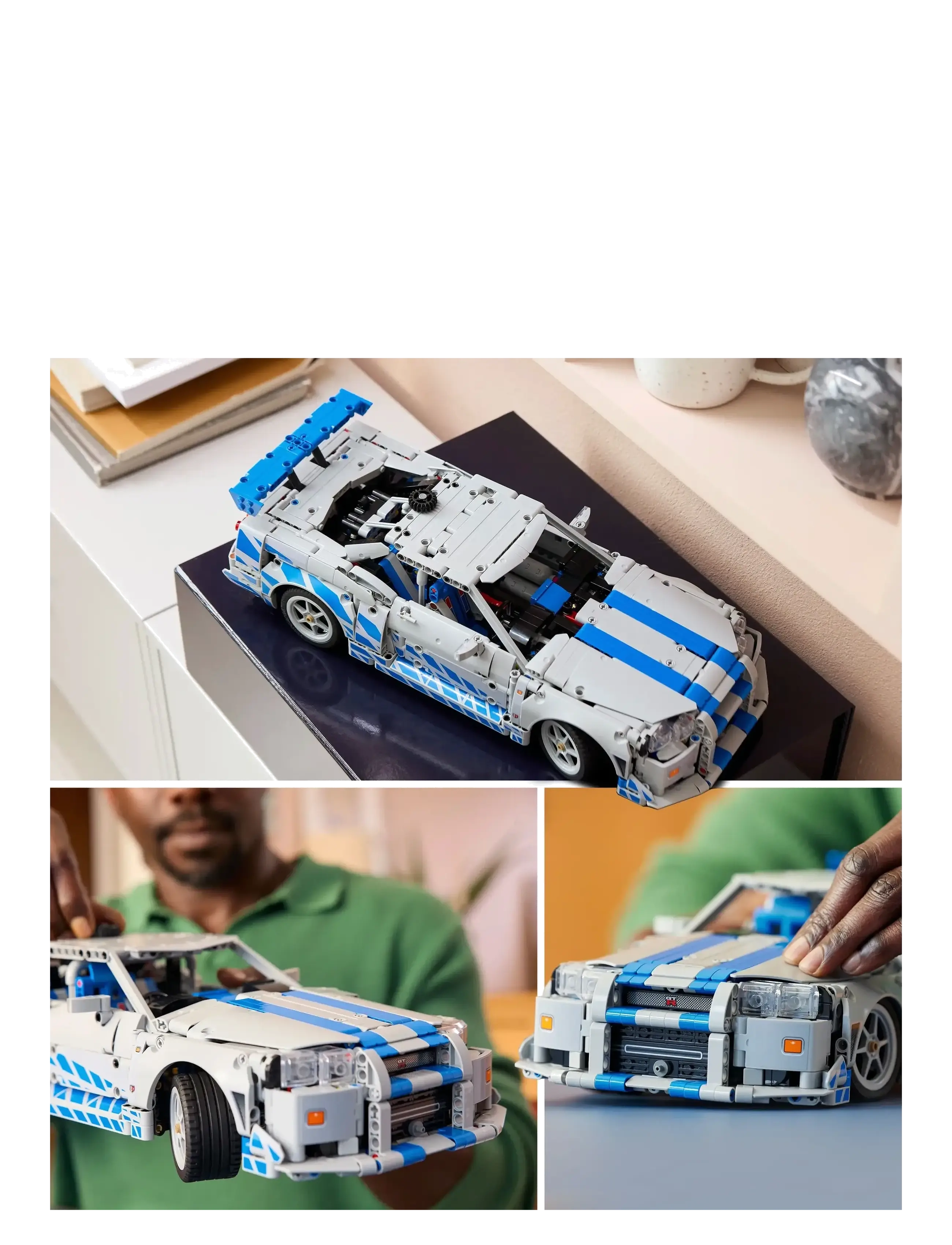 LEGO - Technic 2 Fast 2 Furious Nissan Skyline GT-R (R34) Car Model Kit 42210 - lego adults welcome - multi - 4