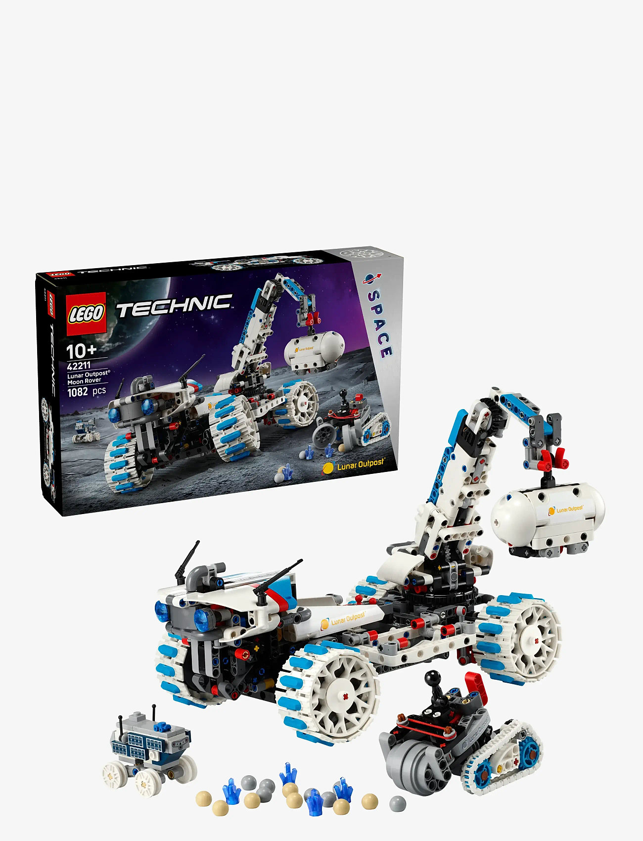 LEGO - Technic Lunar Moon Rover Space Vehicle Set STEM Toy 42211 - lego® technic - multi - 0