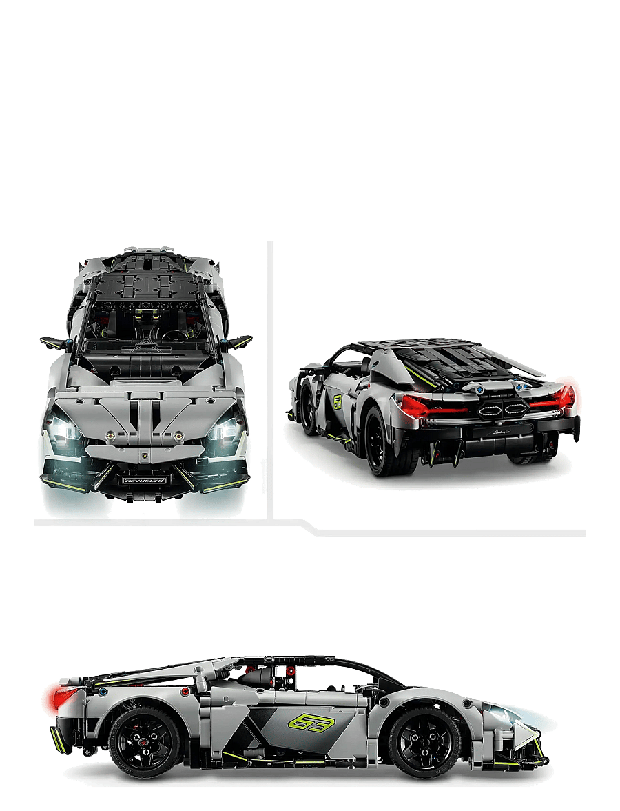 LEGO - Technic Lamborghini Revuelto Super Sports Car Set STEM Building Toy 42214 - lego formula 1 - multi - 3