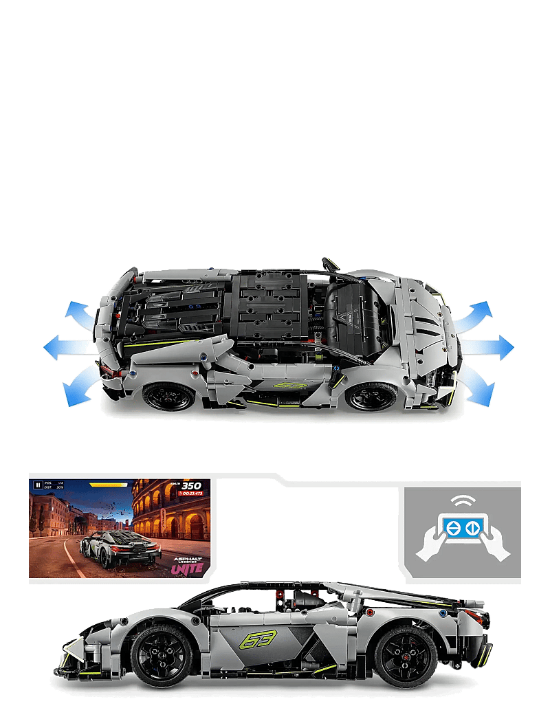 LEGO - Technic Lamborghini Revuelto Super Sports Car Set STEM Building Toy 42214 - lego® technic - multi - 4