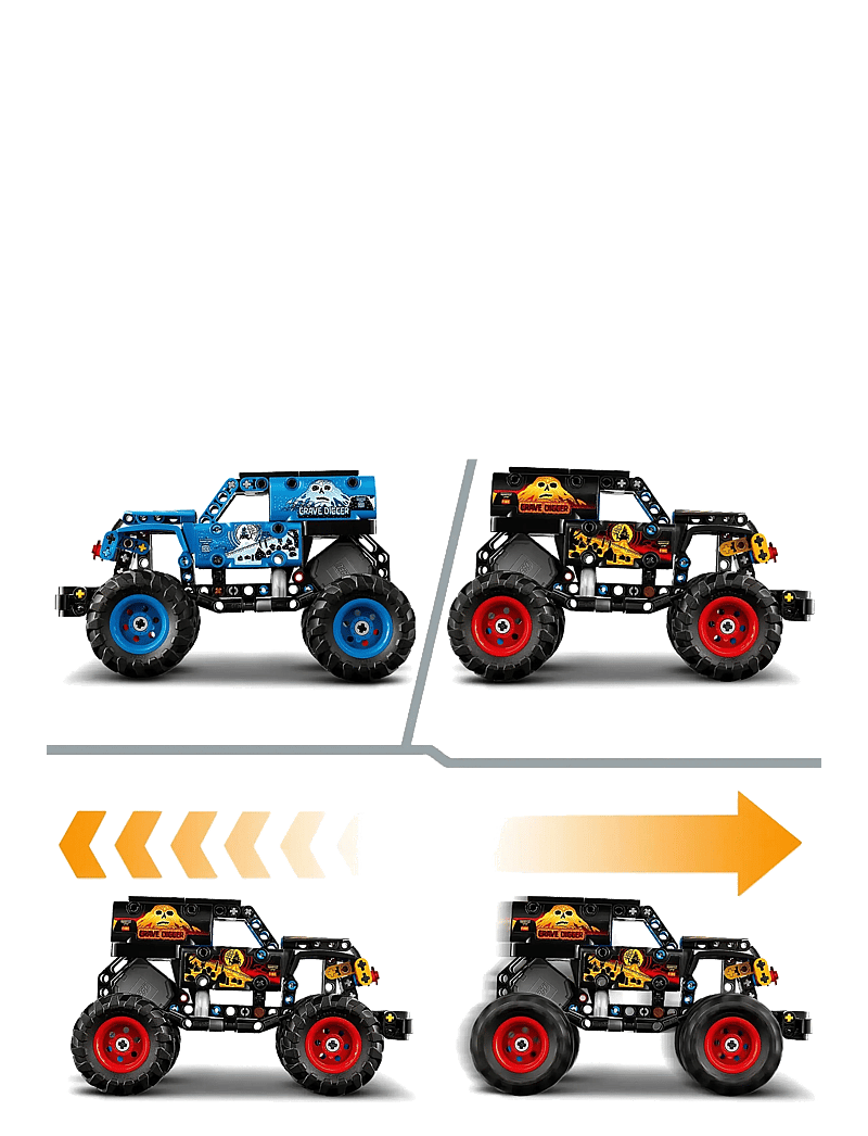 LEGO - Technic Monster Grave Fire and Ice 42219 - lego technic - multi - 4