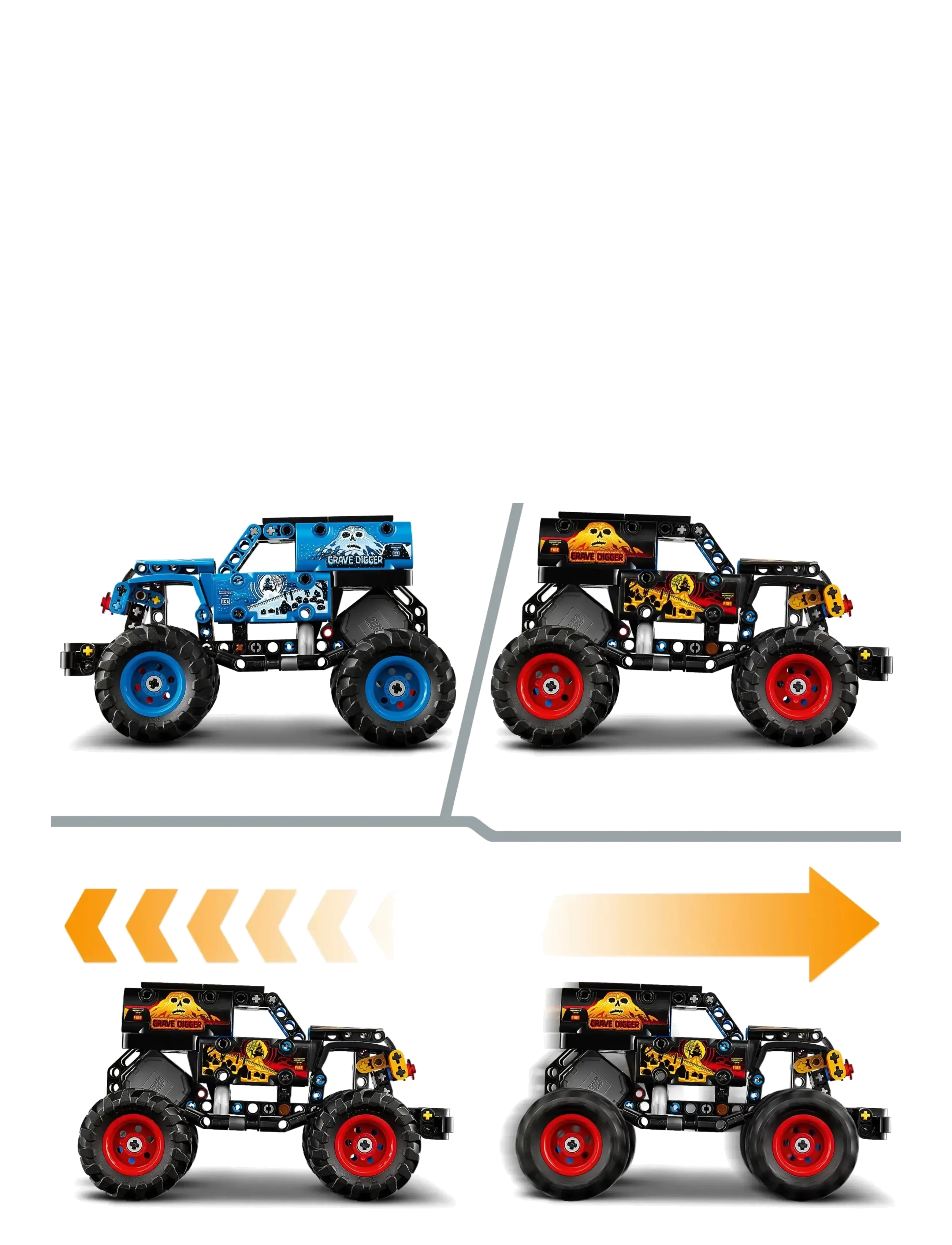 LEGO - Technic Monster Grave Fire and Ice 42219 - lego technic - multi - 4