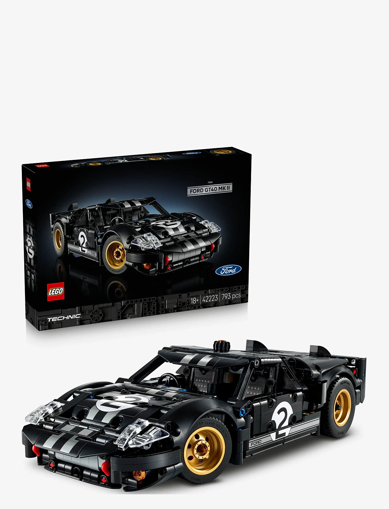 LEGO - Technic 1966 Ford GT40 MKII Race Car for Adults 42223 - lego technic - multi - 0