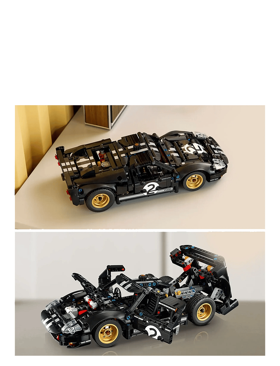 LEGO - Technic 1966 Ford GT40 MKII Race Car for Adults 42223 - lego technic - multi - 4