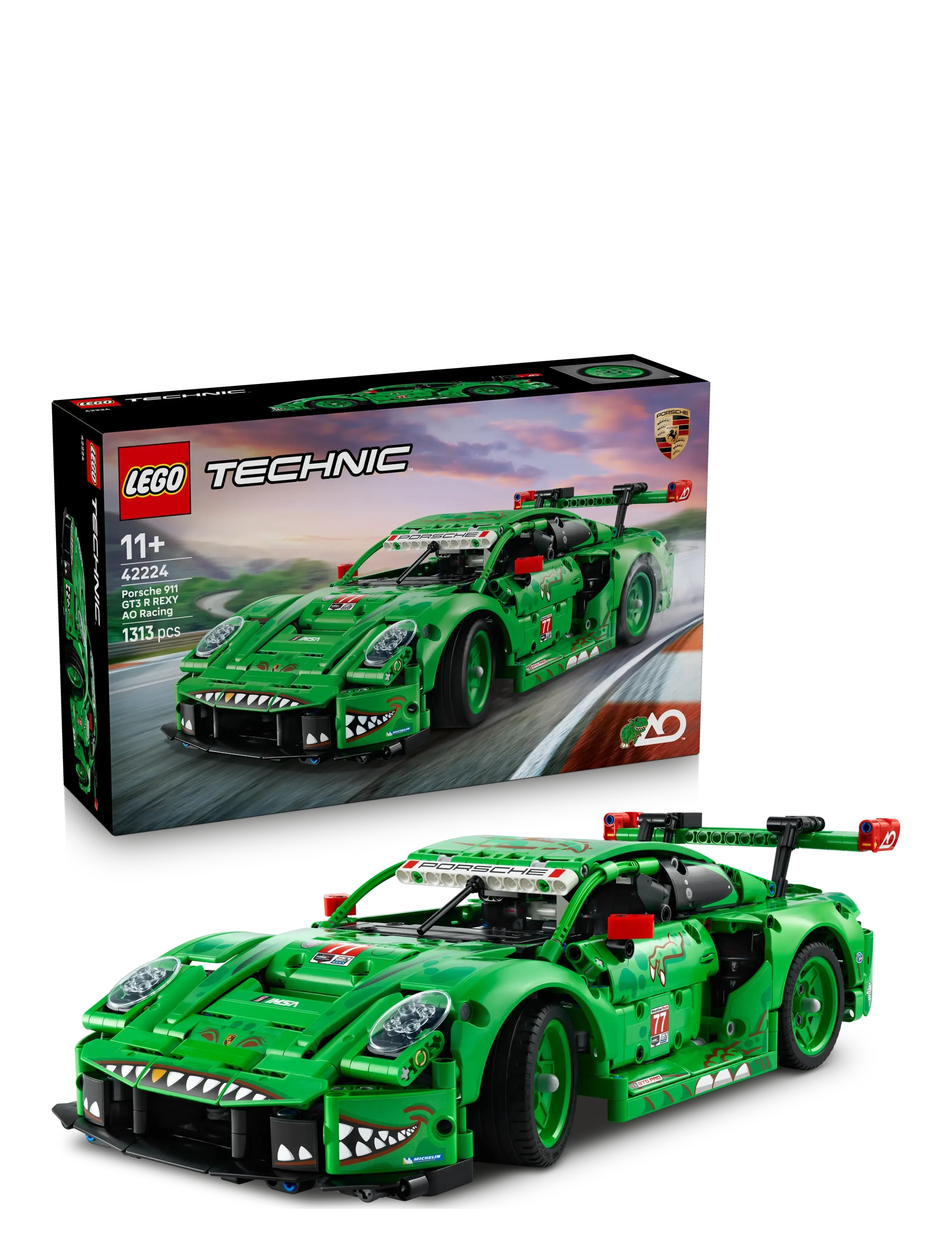 LEGO Technic Porsche 911 GT3 R REXY AO Racing Car 42224 - Jõulukingid - MULTI / green