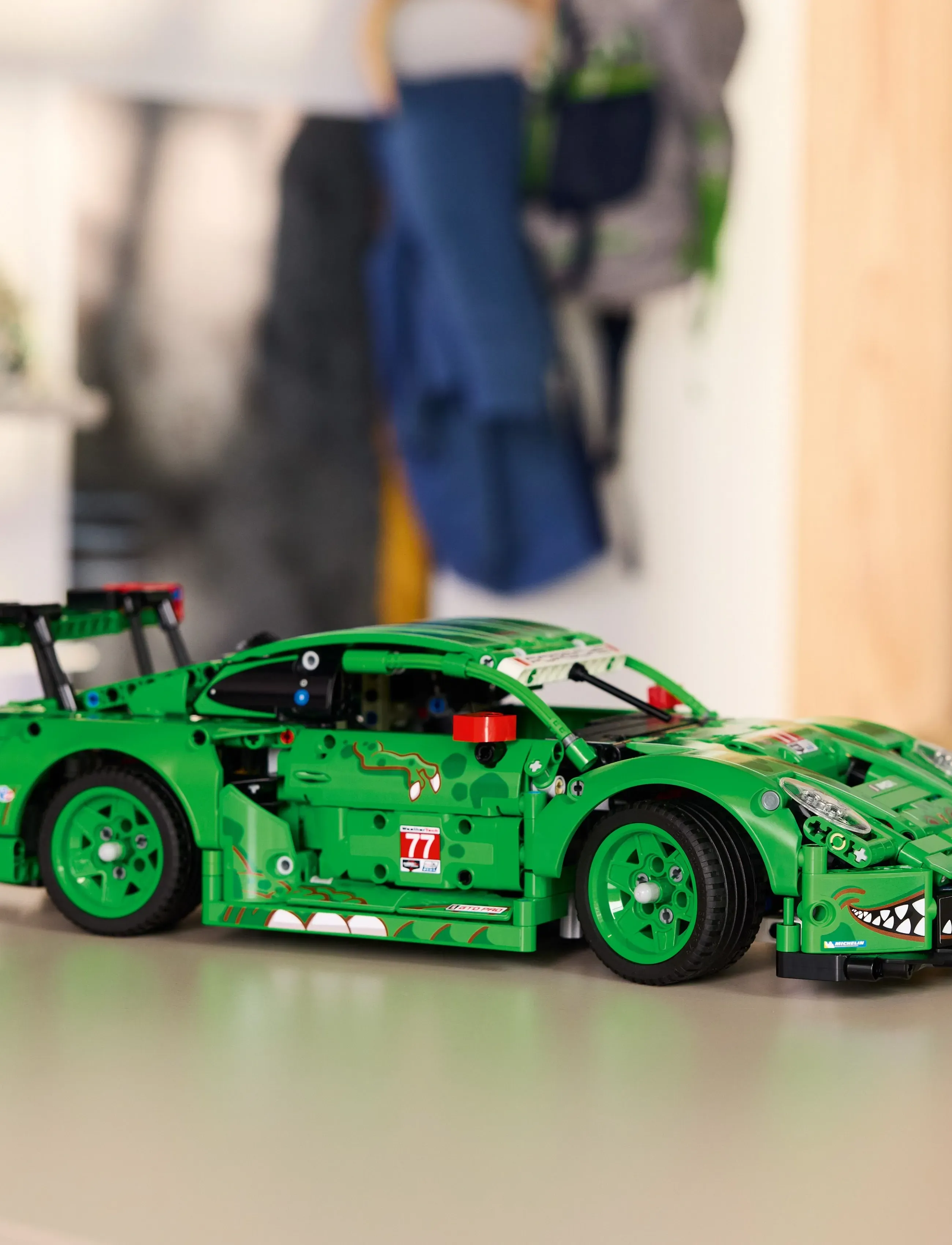 LEGO Porsche 911 Gt3 R Rexy Ao Racing-Racerbil 42224, One Size, Lego Spielzeug, Grün - Technic, Homeware