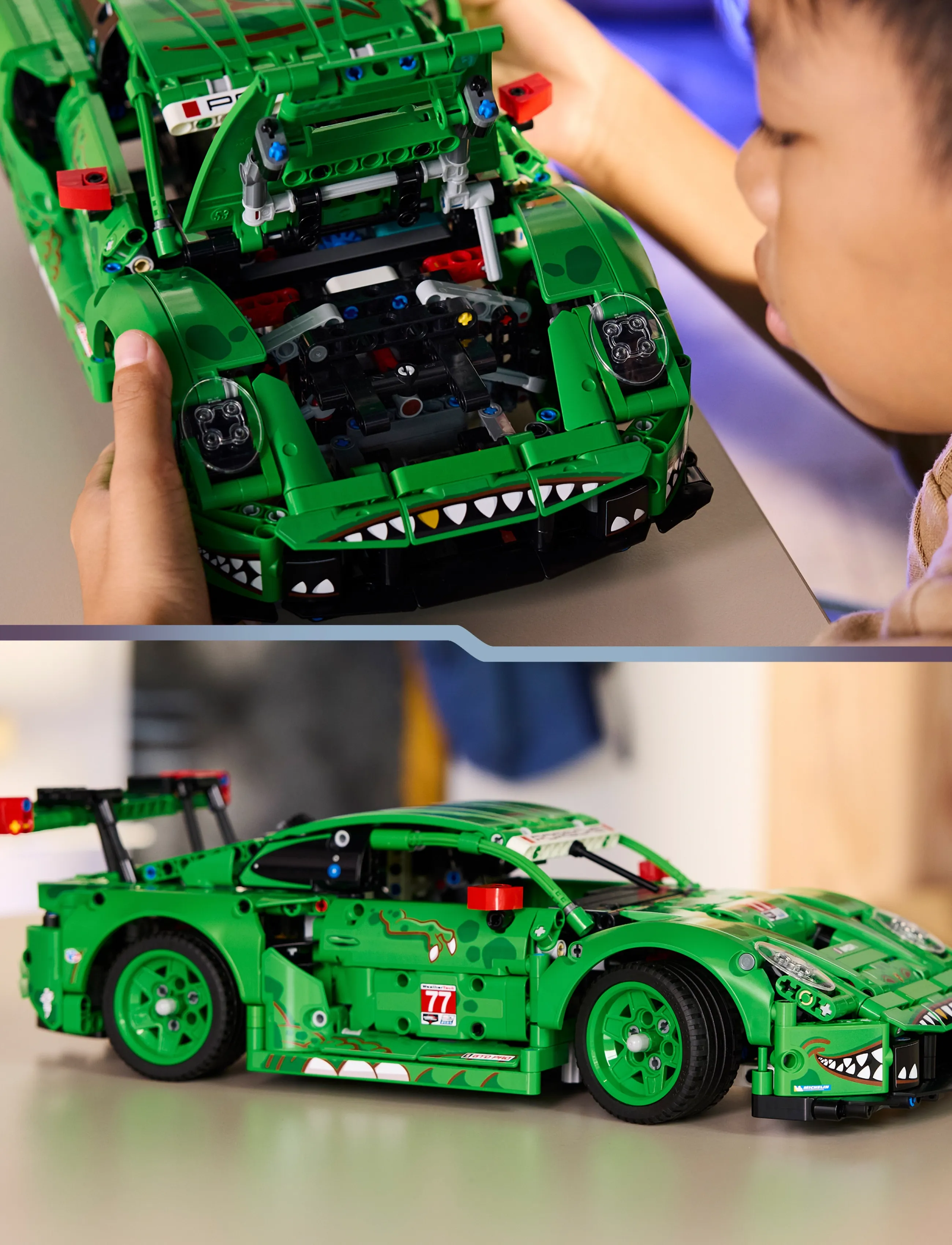 LEGO Technic Porsche 911 Gt3 R Rexy Ao Racing Car 42224 (LGO42224