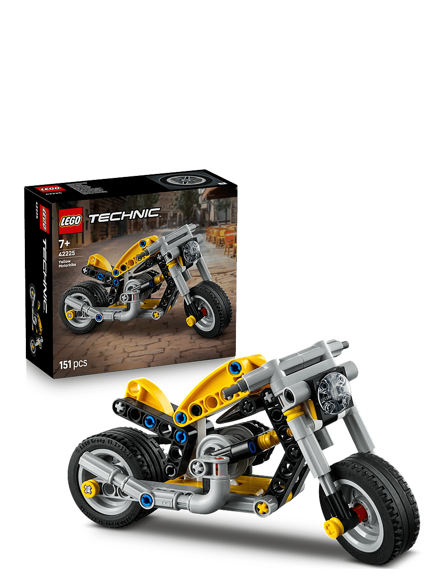 LEGO - Technic Yellow Motorbike Toy Building Set 42225 - lego technic - multi - 0