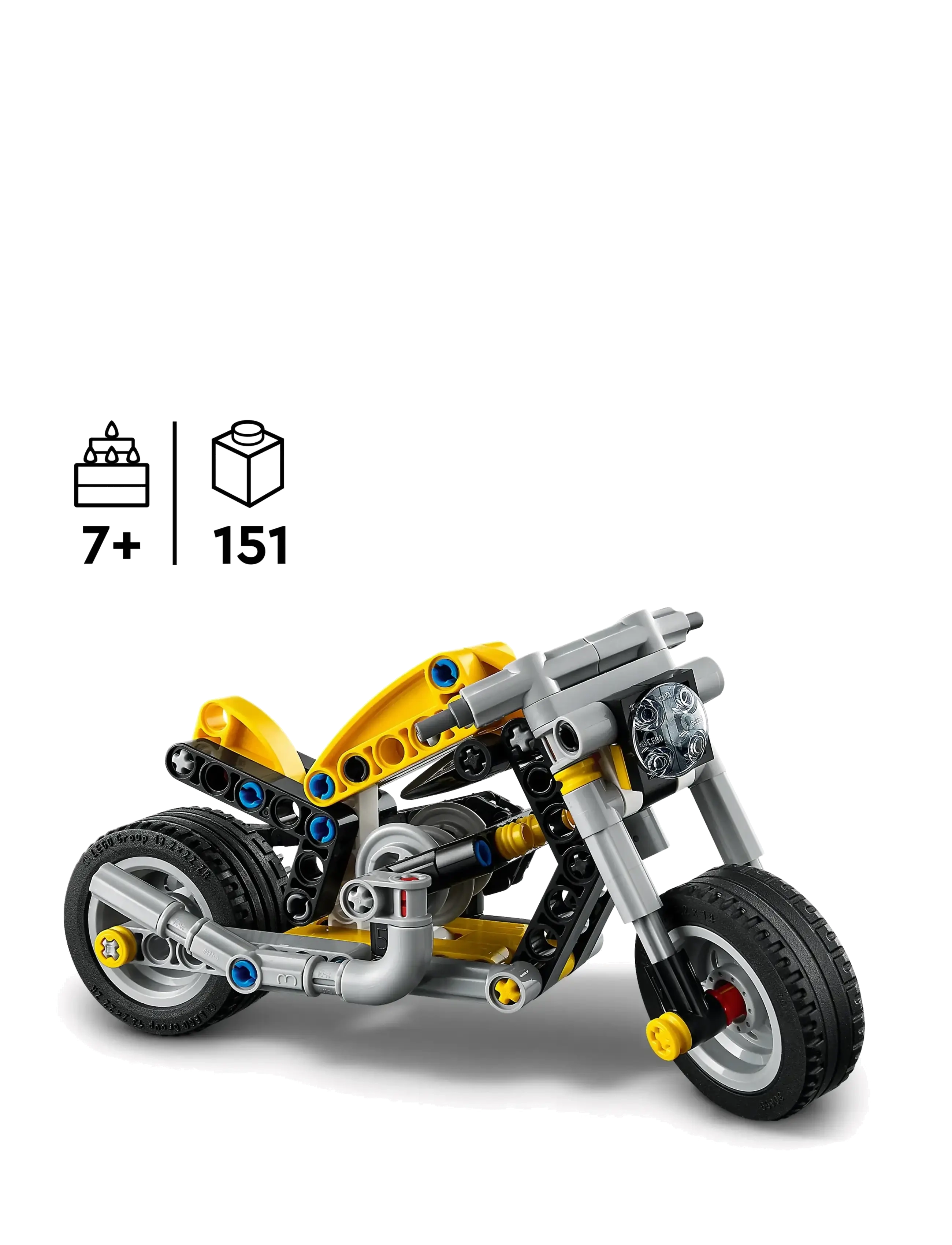 LEGO - Technic Yellow Motorbike Toy Building Set 42225 - lego technic - multi - 1