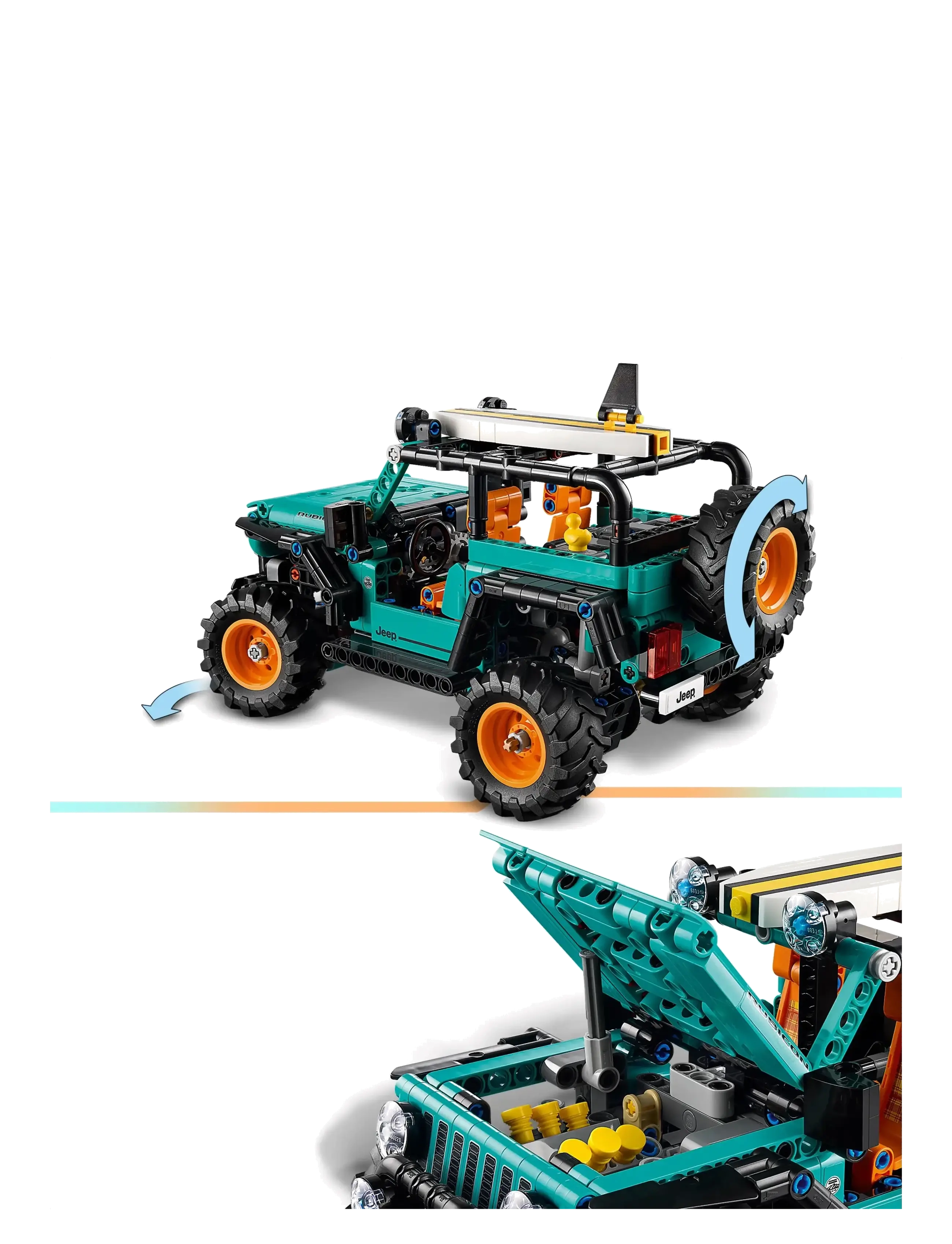 LEGO - Technic Wrangler Rubicon SUV Building Kit 42227 - lego technic - multi - 4